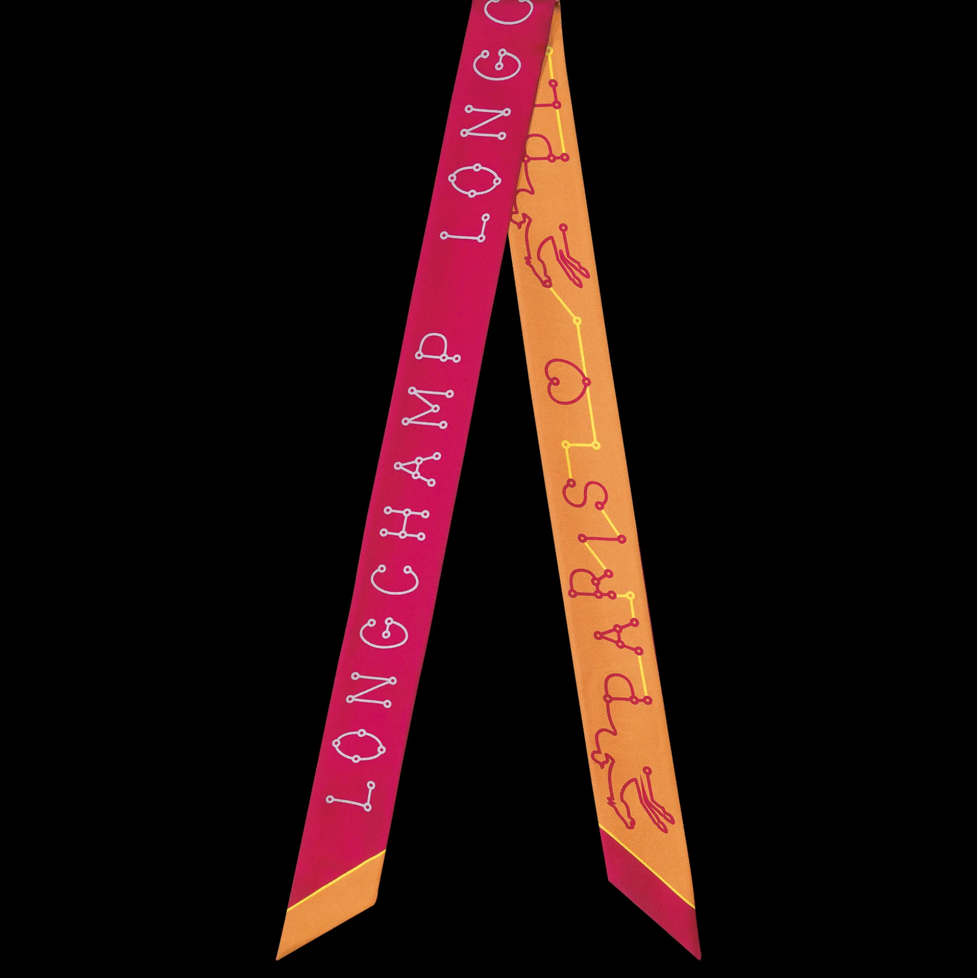 Cheap Longchamp A fascia Percorsi Seta - Magenta