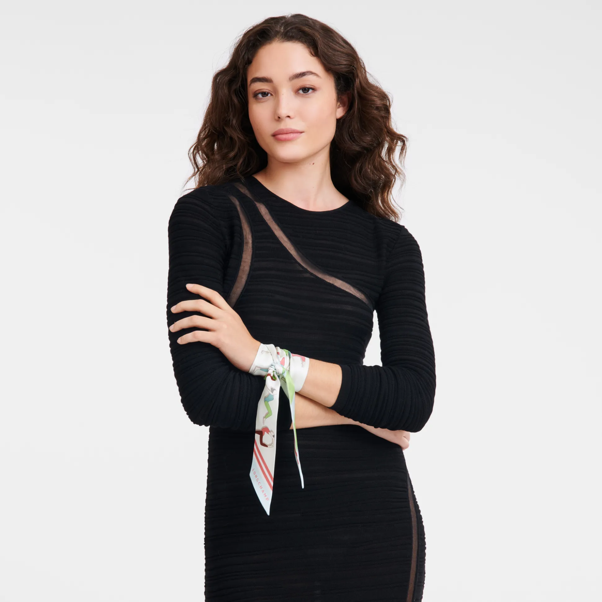 Flash Sale Longchamp A fascia Yoga Seta - Verde Pallido VerdePallido