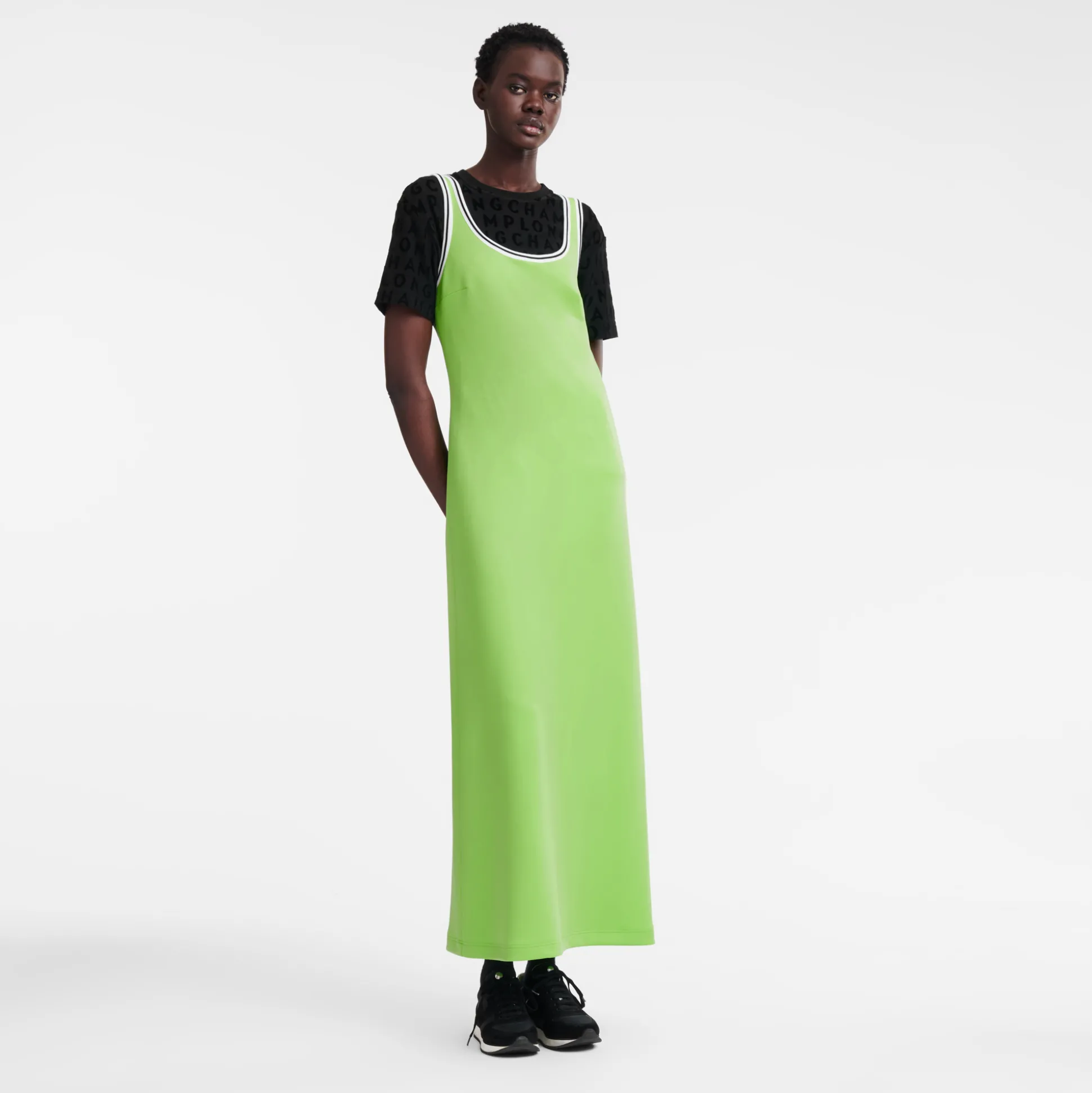 Hot Longchamp Abito lungo Verde