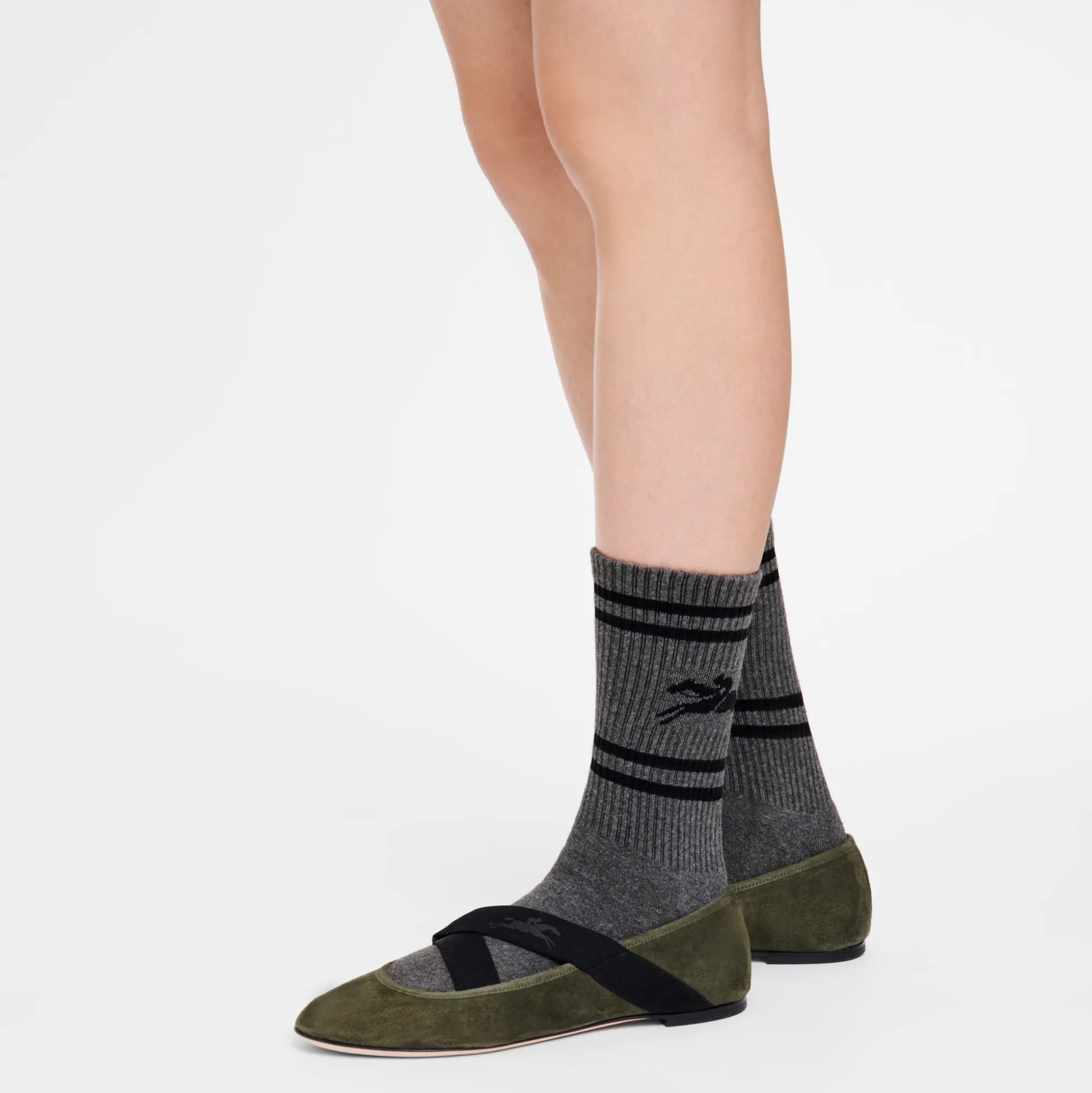 Online Longchamp Ballerine Kaki