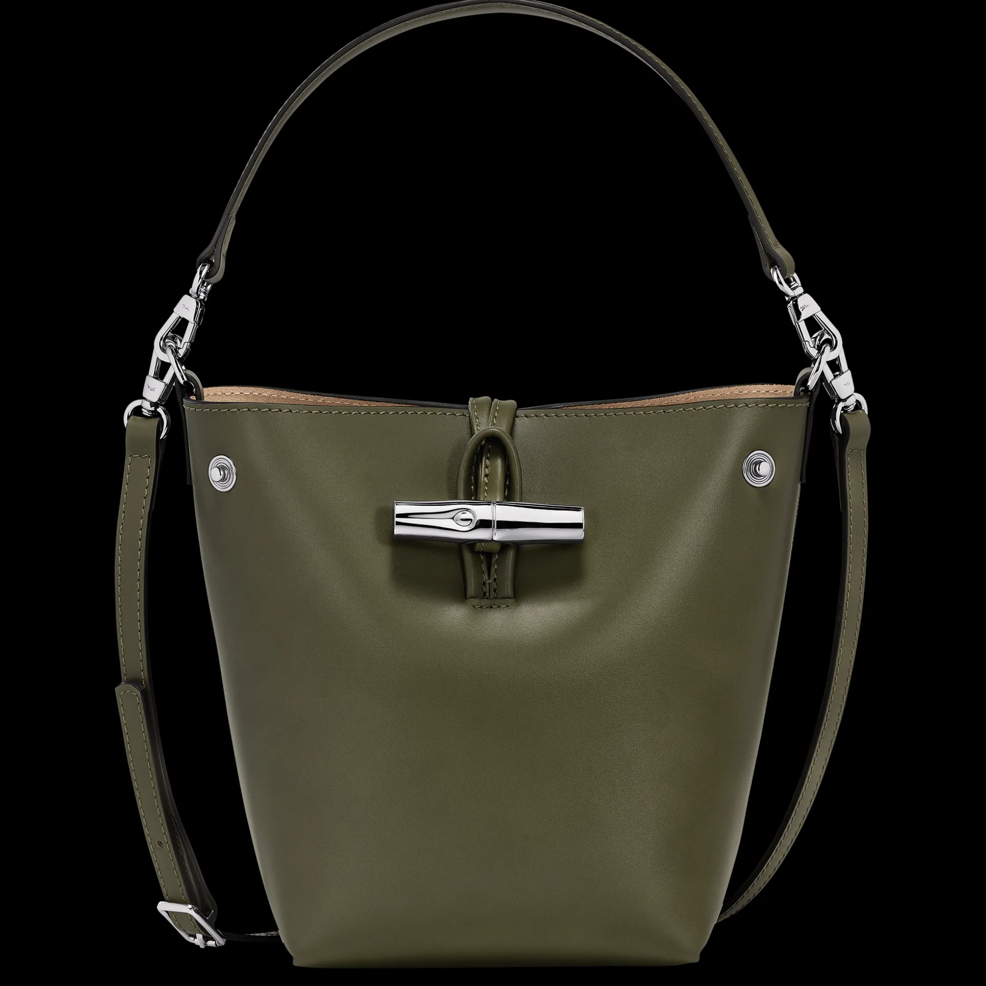 Fashion Longchamp Borsa a secchiello XS Kaki