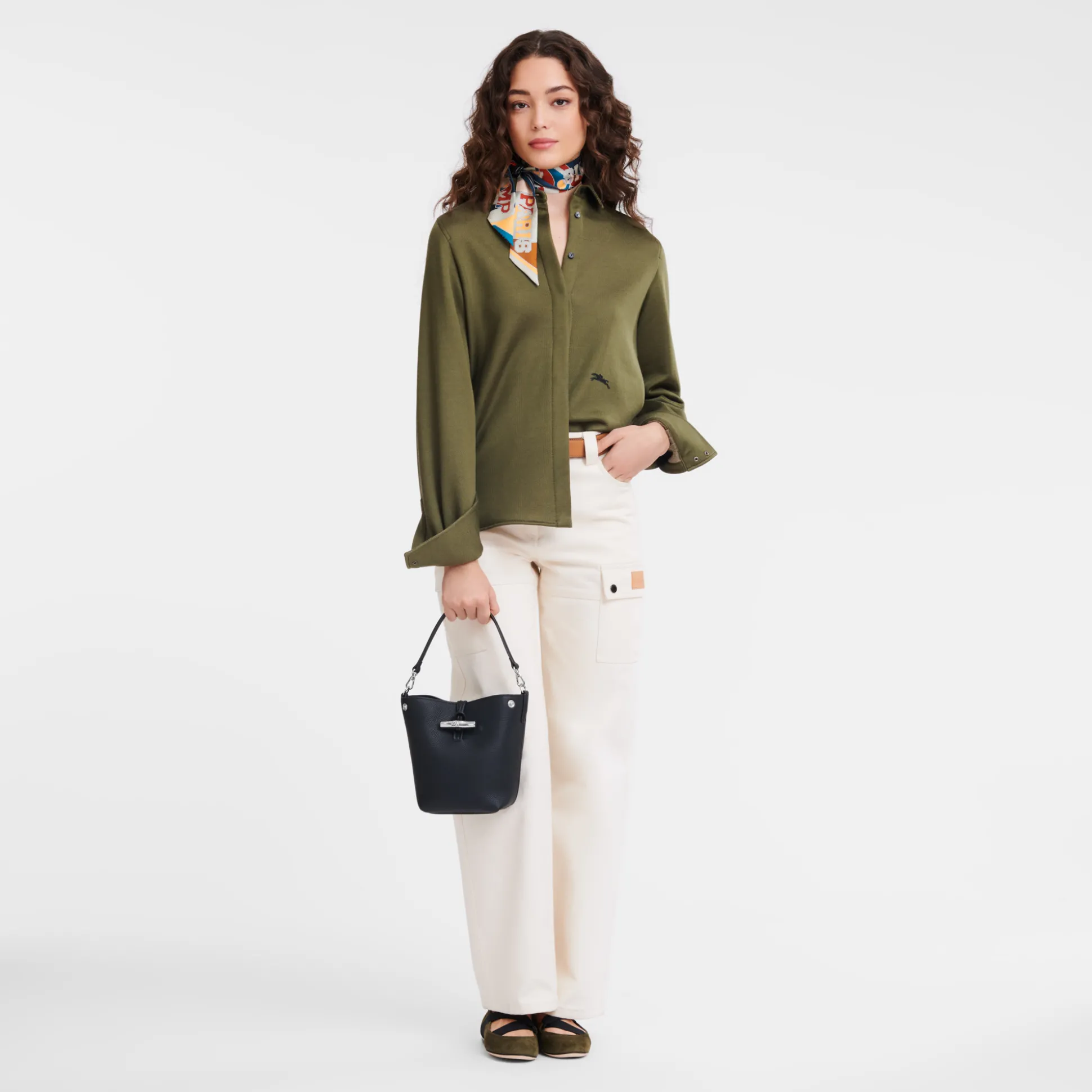 Discount Longchamp Borsa a secchiello XS Nero