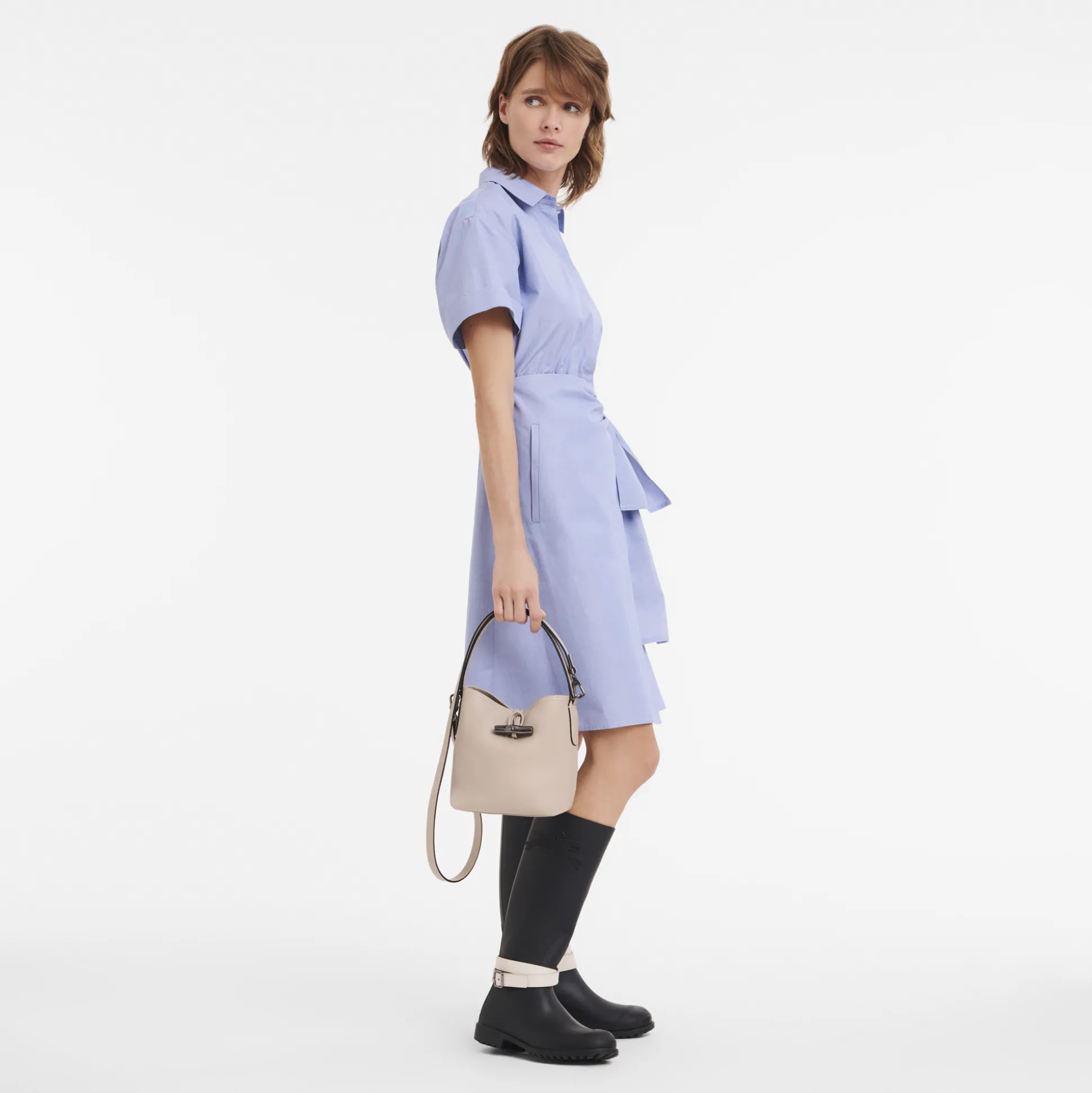 Fashion Longchamp Borsa a secchiello XS Argilla