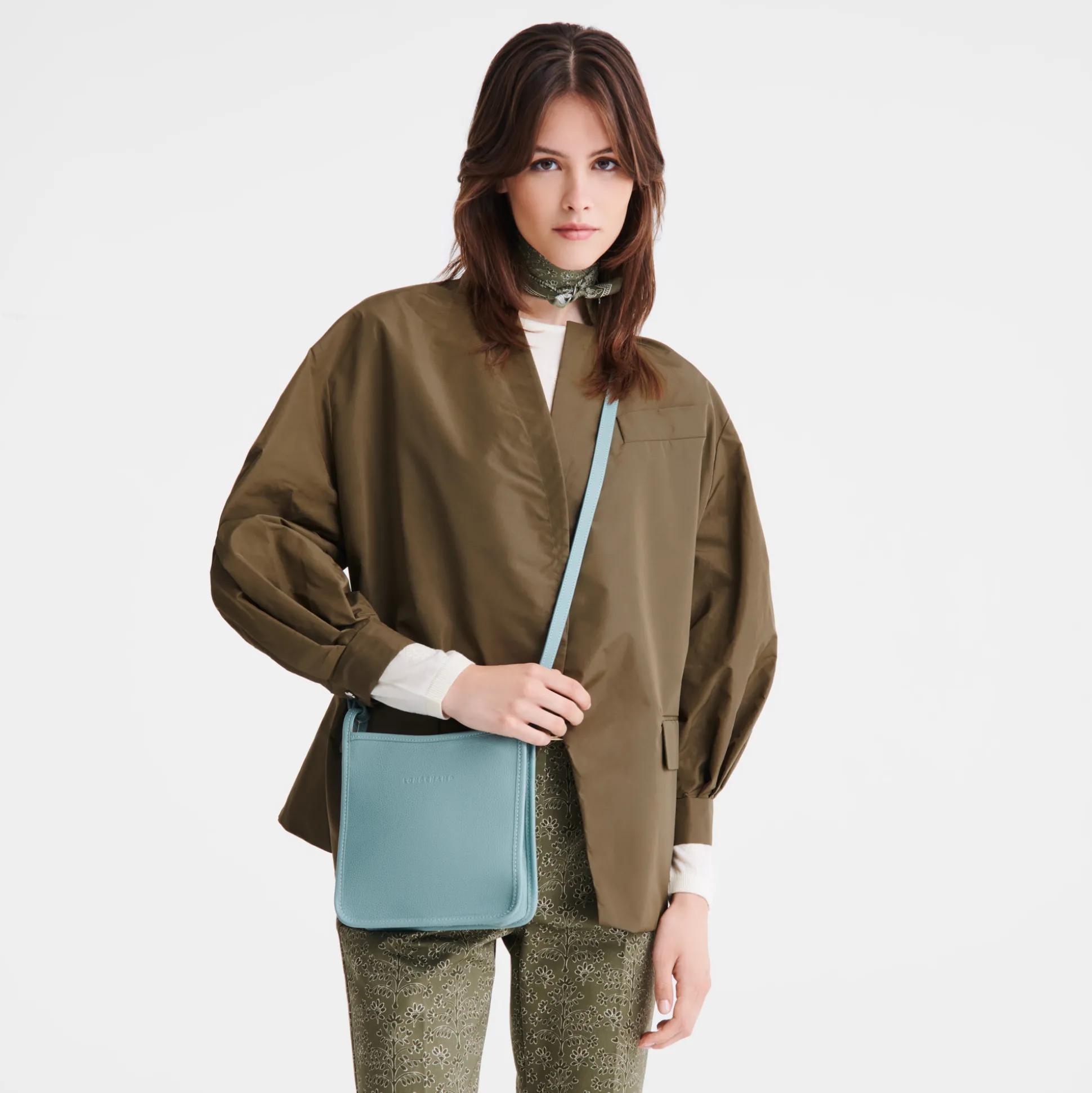 Flash Sale Longchamp Borsa a tracolla con zip S Eucalipto