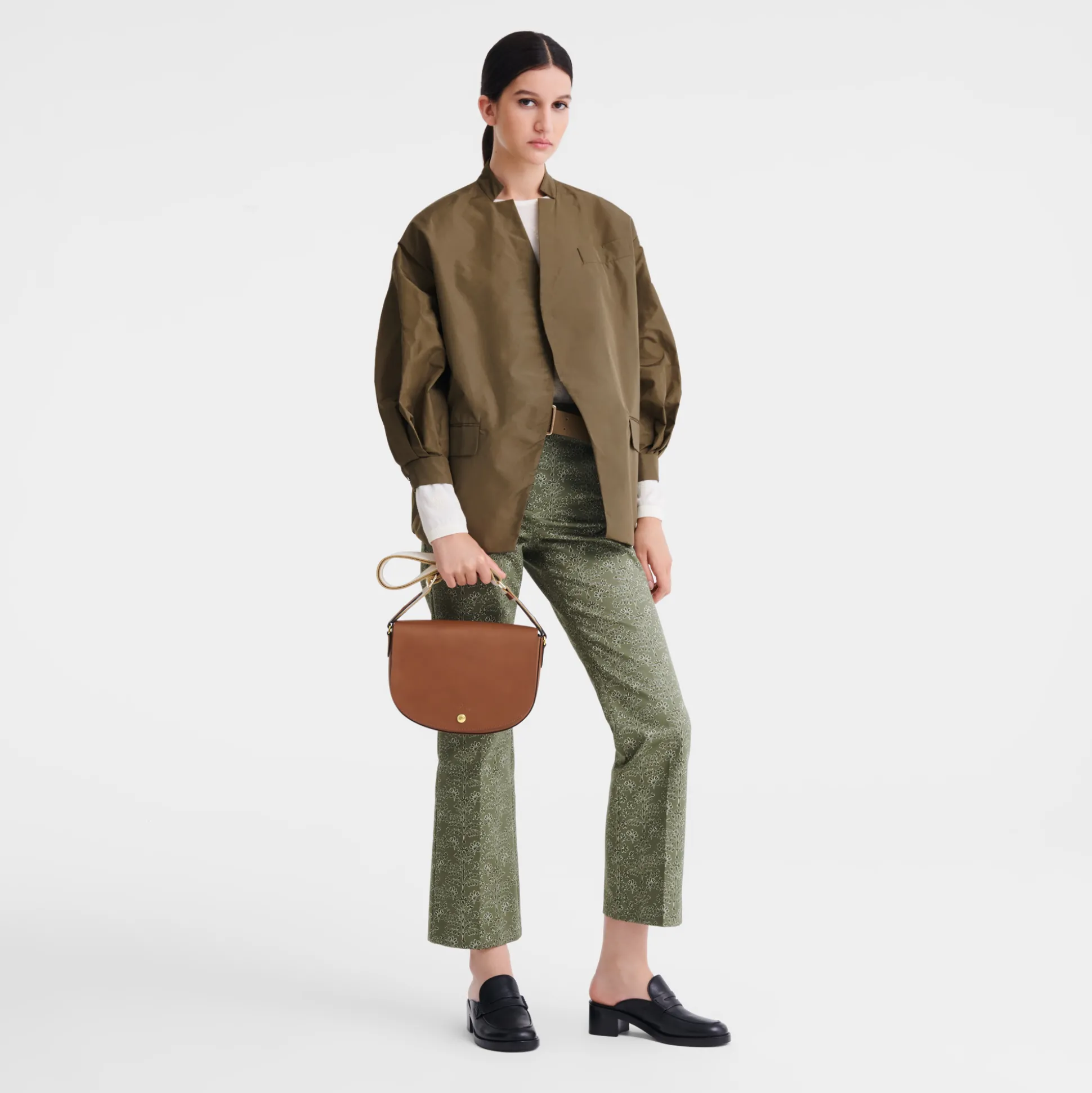 Store Longchamp Borsa a tracolla M Cognac