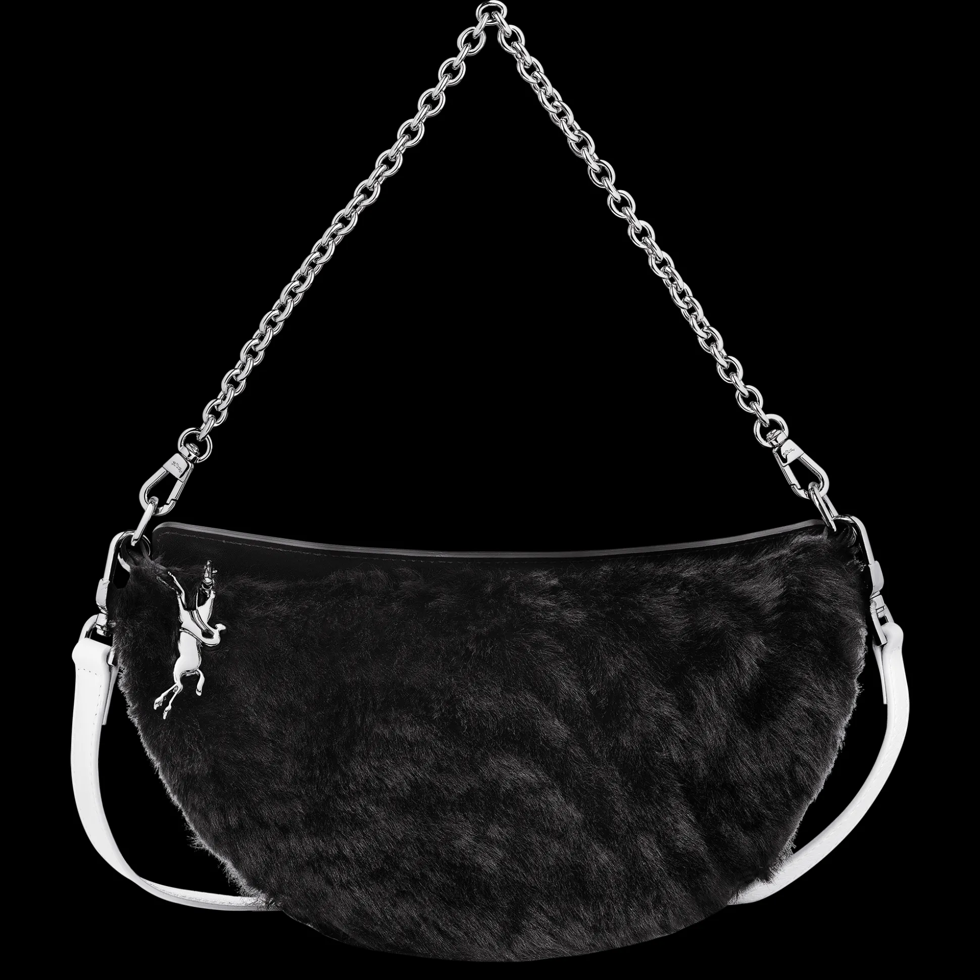 Store Longchamp Borsa a tracolla S Nero