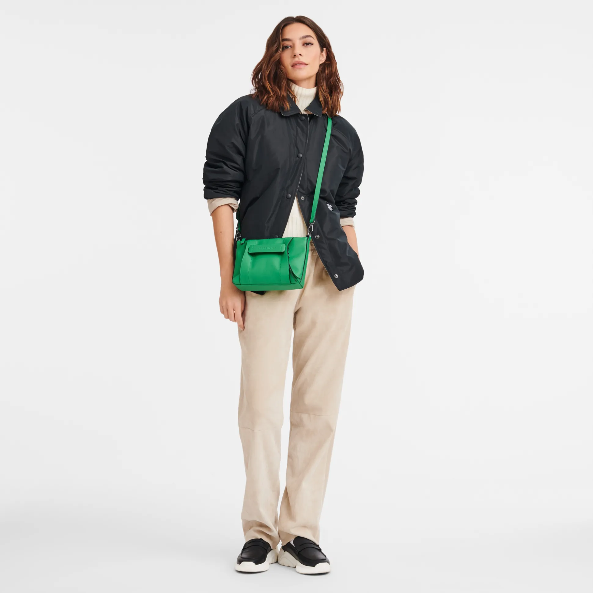 New Longchamp Borsa a tracolla S Verde