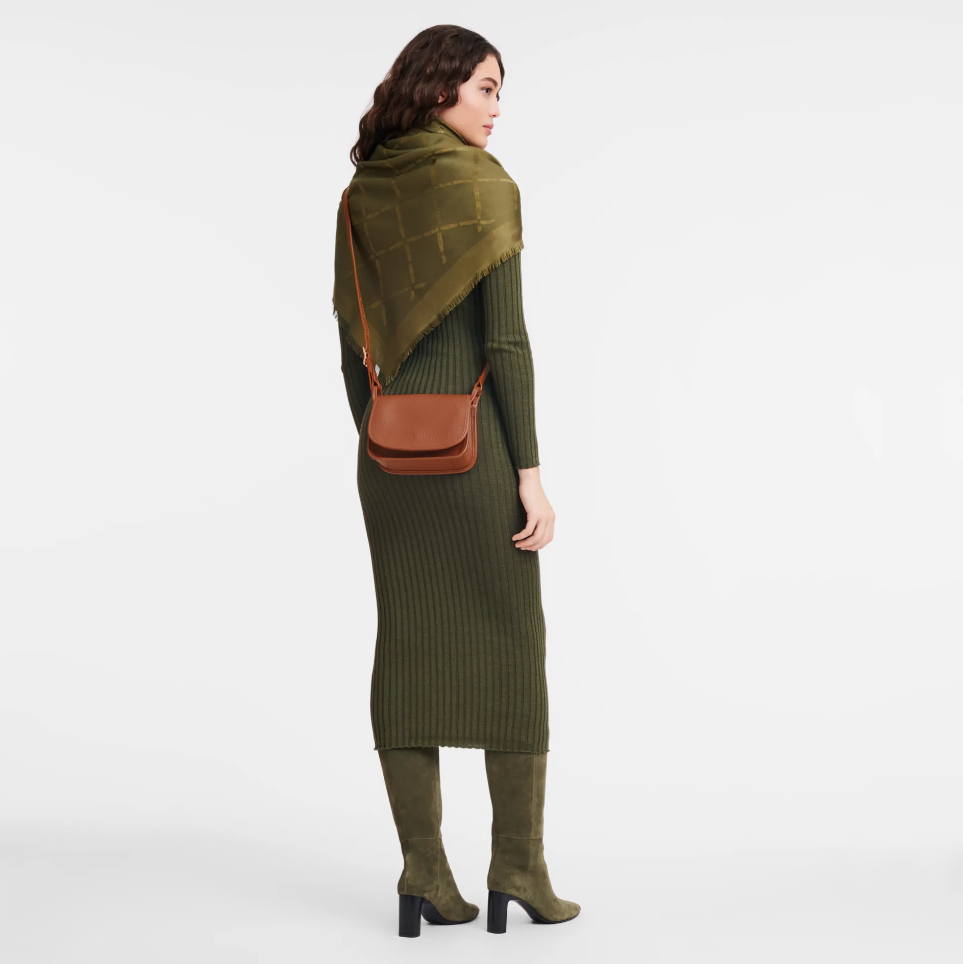 Discount Longchamp Borsa a tracolla S Caramello