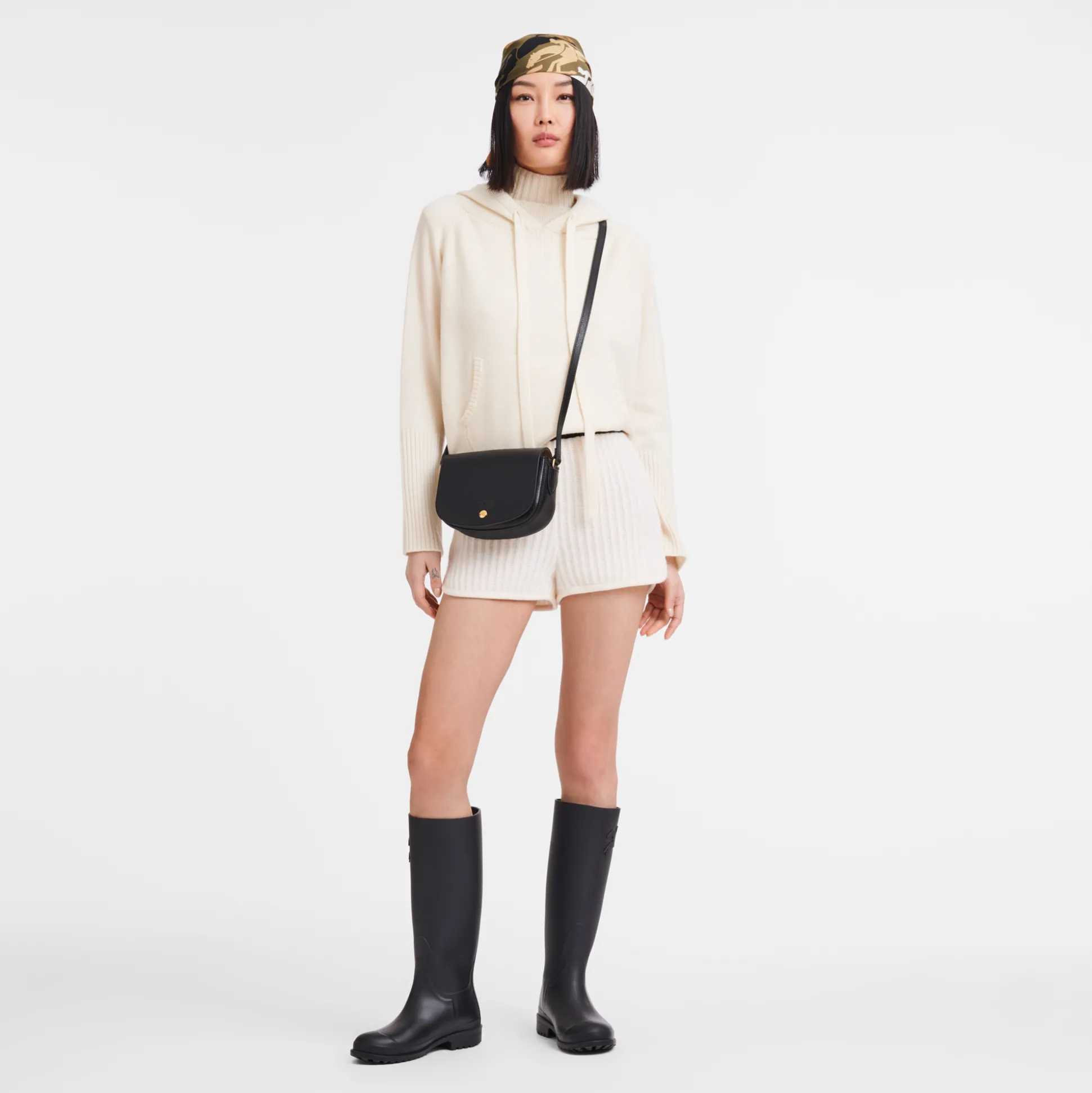 New Longchamp Borsa a tracolla S Nero