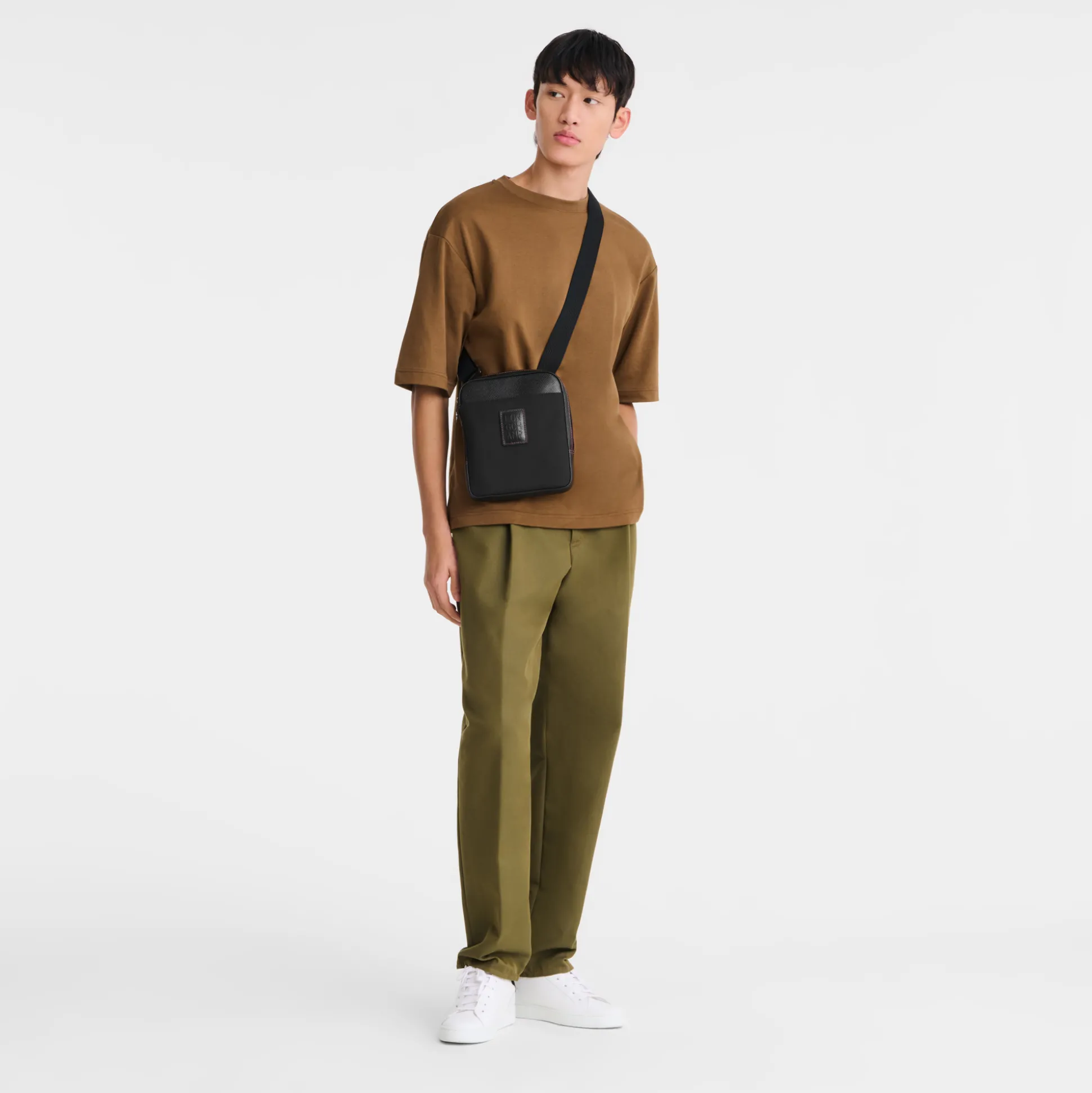 New Longchamp Borsa a tracolla S Nero