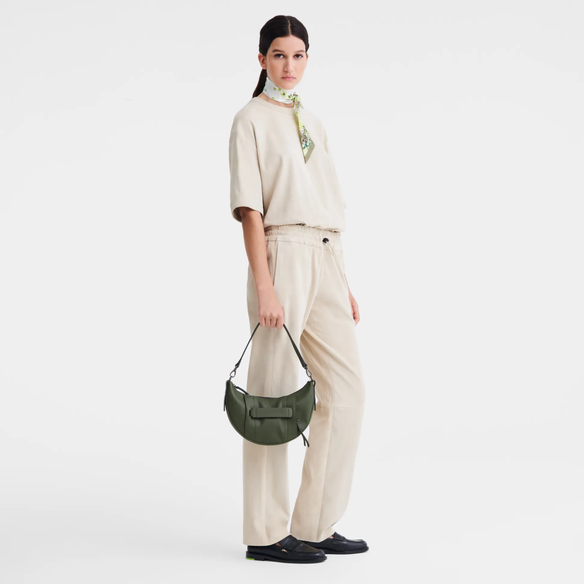 Cheap Longchamp Borsa a tracolla S Kaki