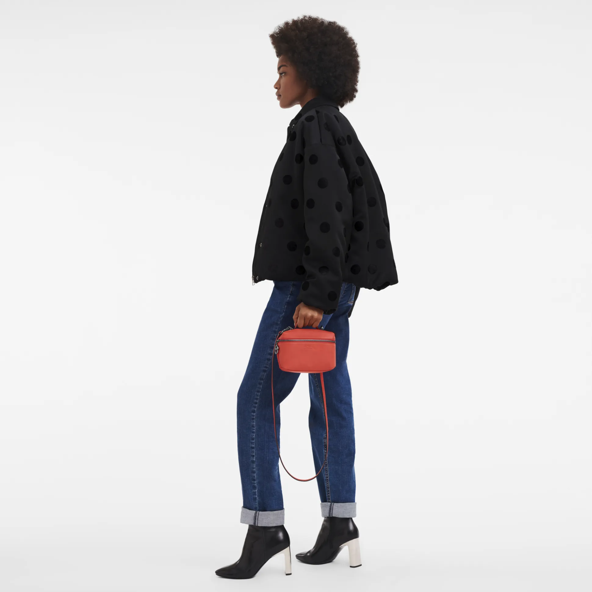 Online Longchamp Borsa a tracolla XS Arancio