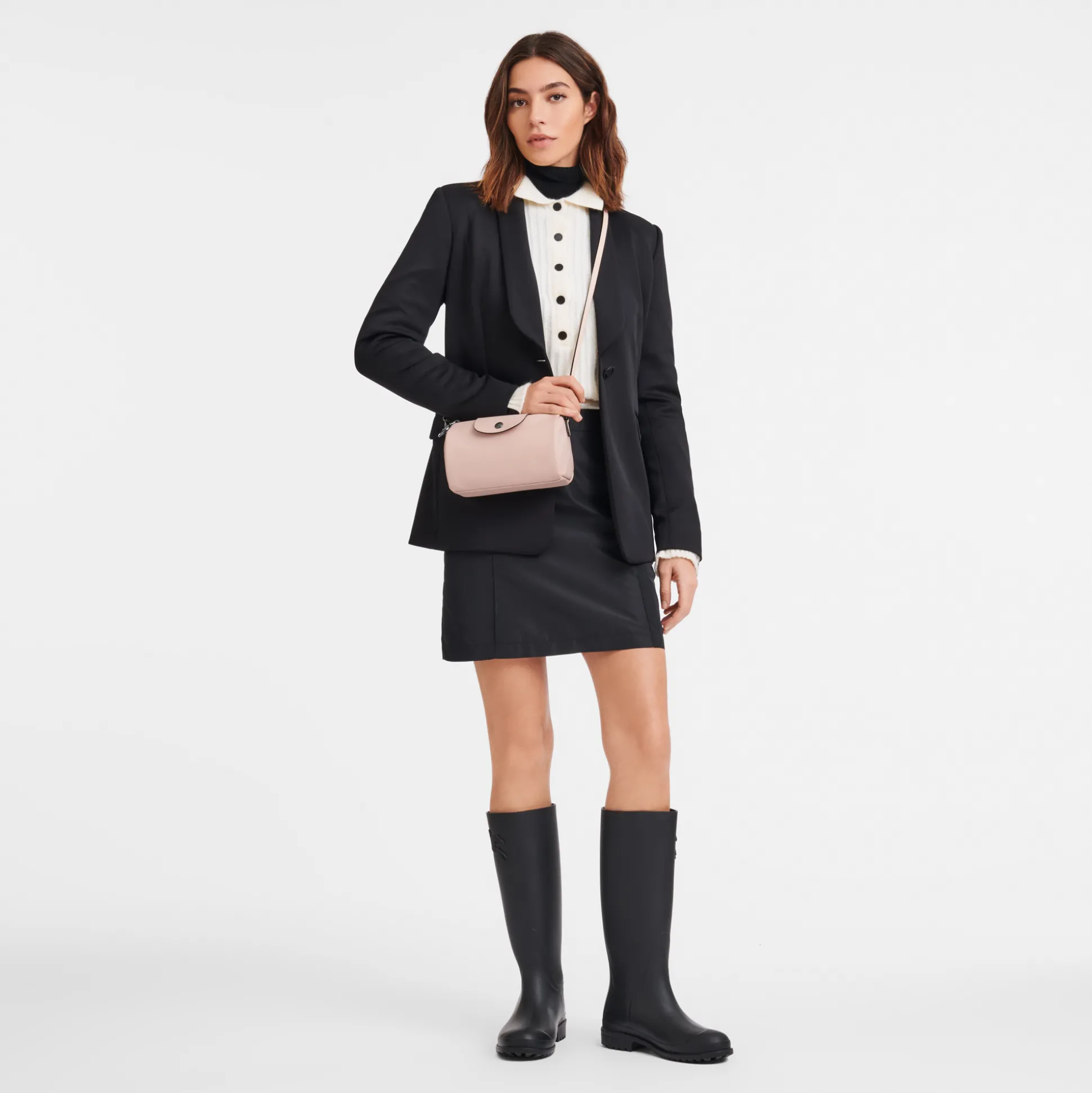 Flash Sale Longchamp Borsa a tracolla XS BeigePelle