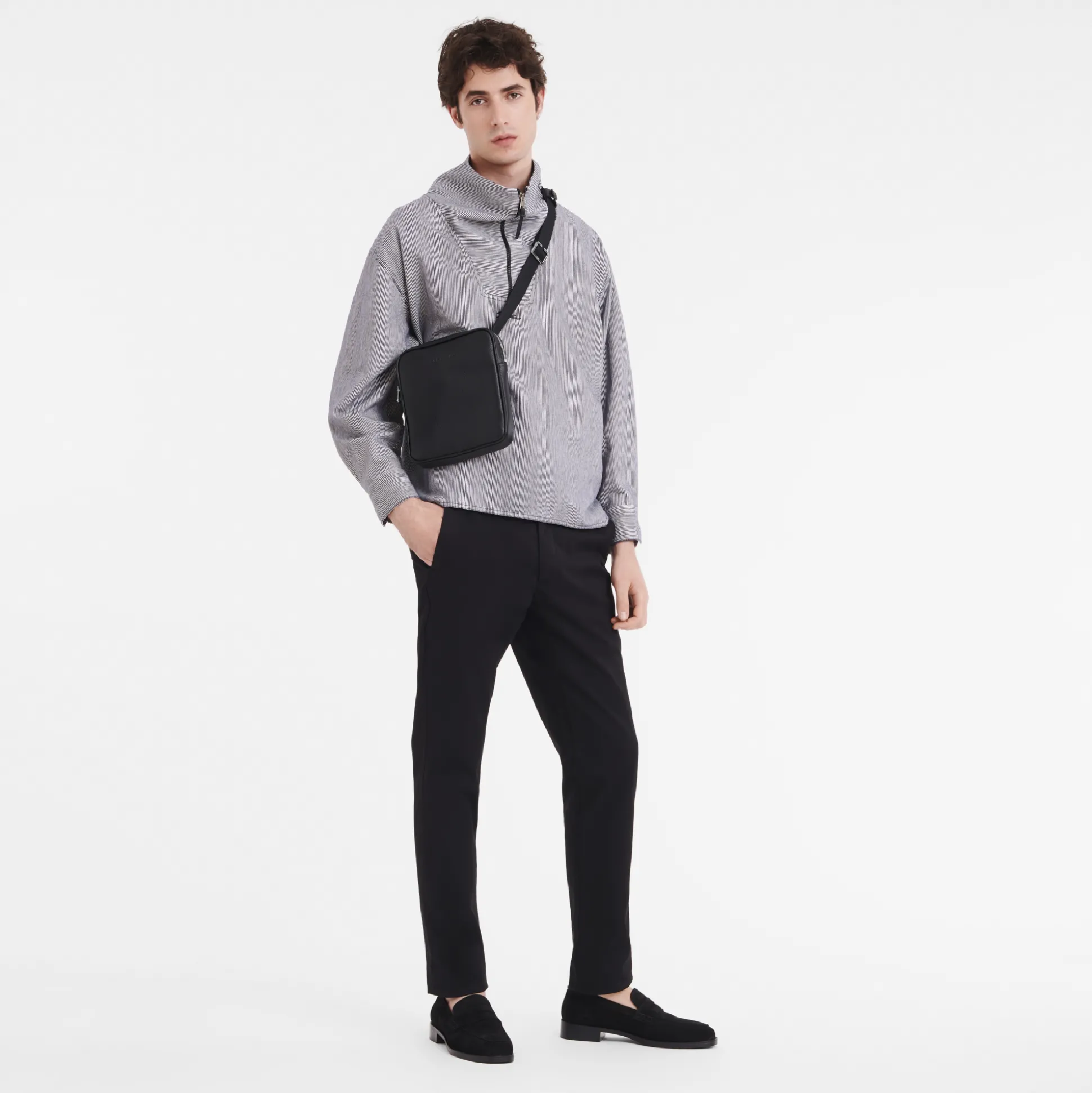 Sale Longchamp Borsa a tracolla XS Nero