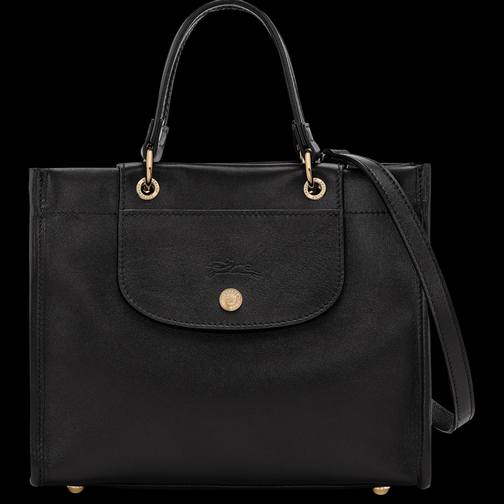 Shop Longchamp Borsa con manico S Nero