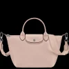 Online Longchamp Borsa con manico S BeigePelle
