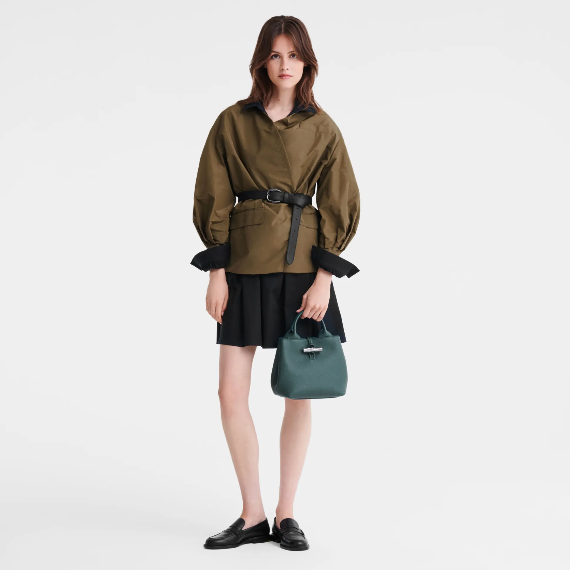 New Longchamp Borsa con manico S Cedro