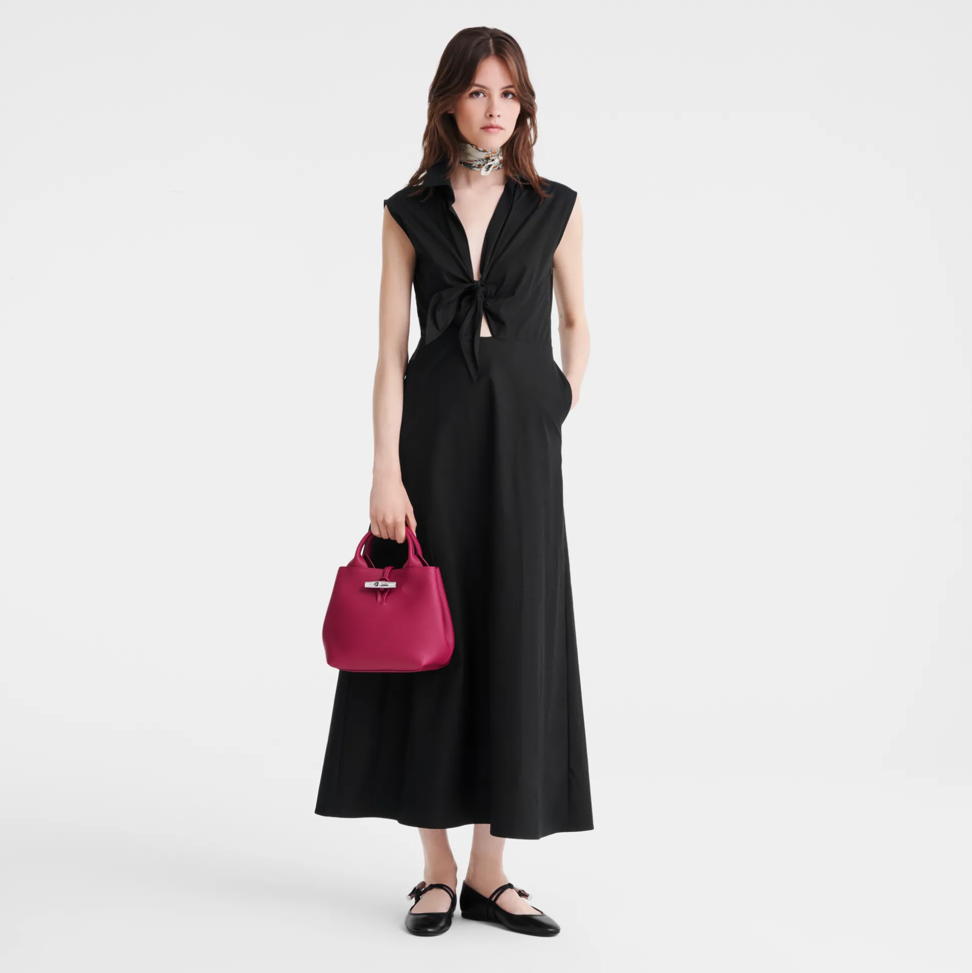 Cheap Longchamp Borsa con manico S Barbabietola