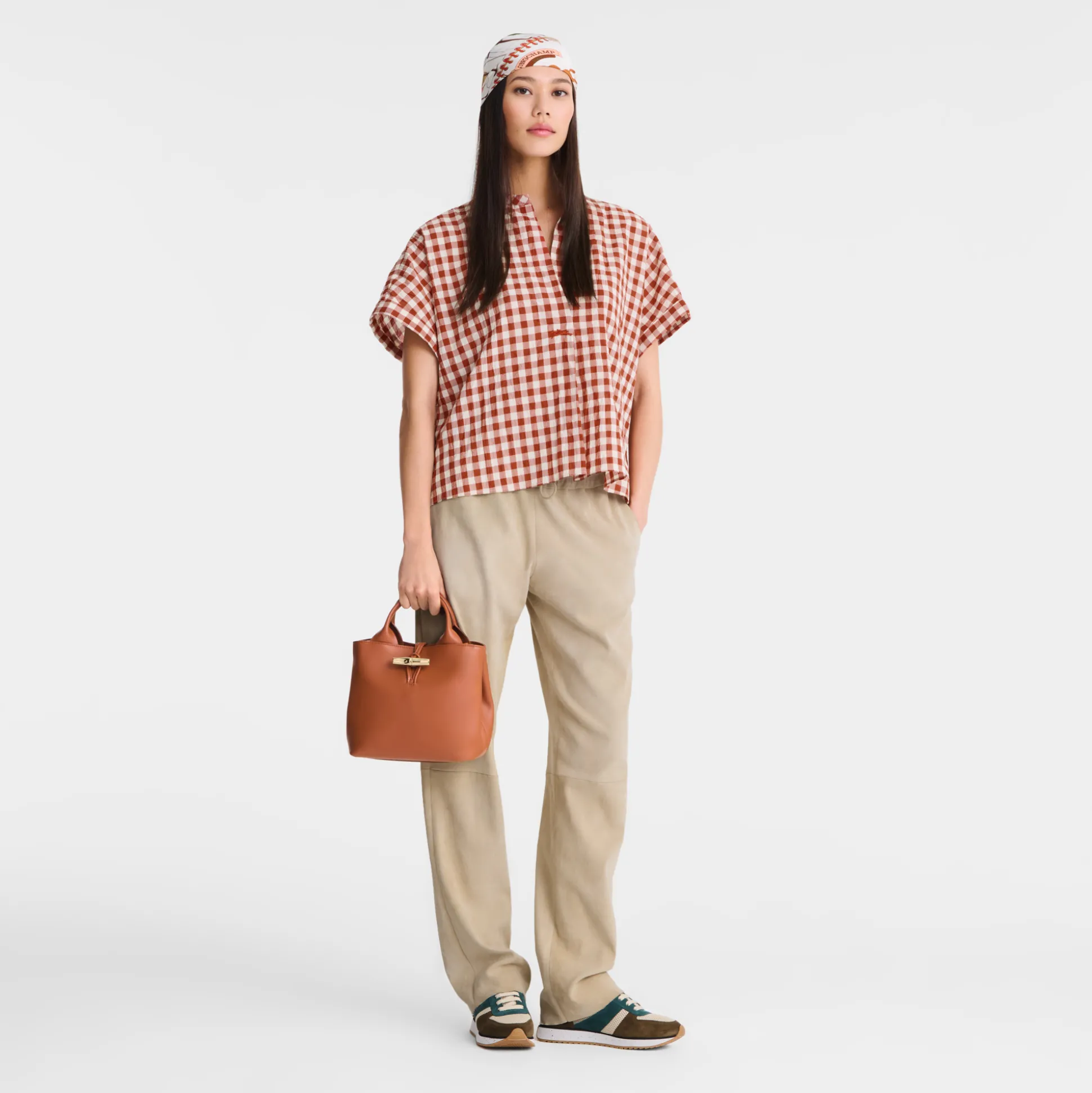 Discount Longchamp Borsa con manico S Corteccia