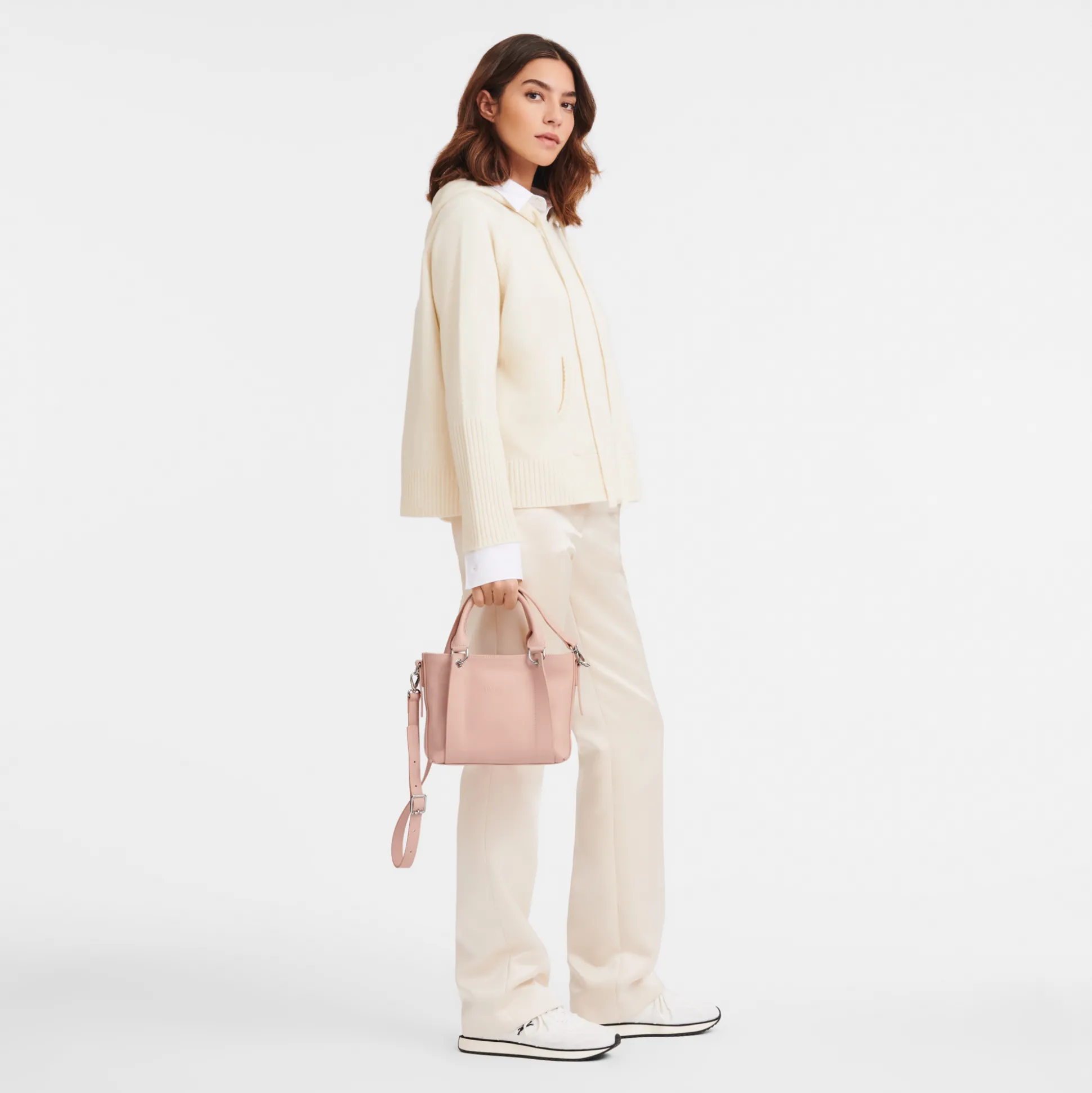 Best Longchamp Borsa con manico S BeigePelle