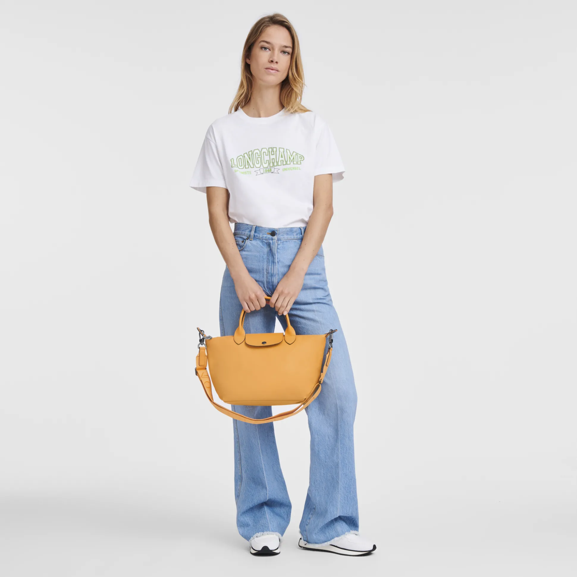 Clearance Longchamp Borsa con manico S Albicocca