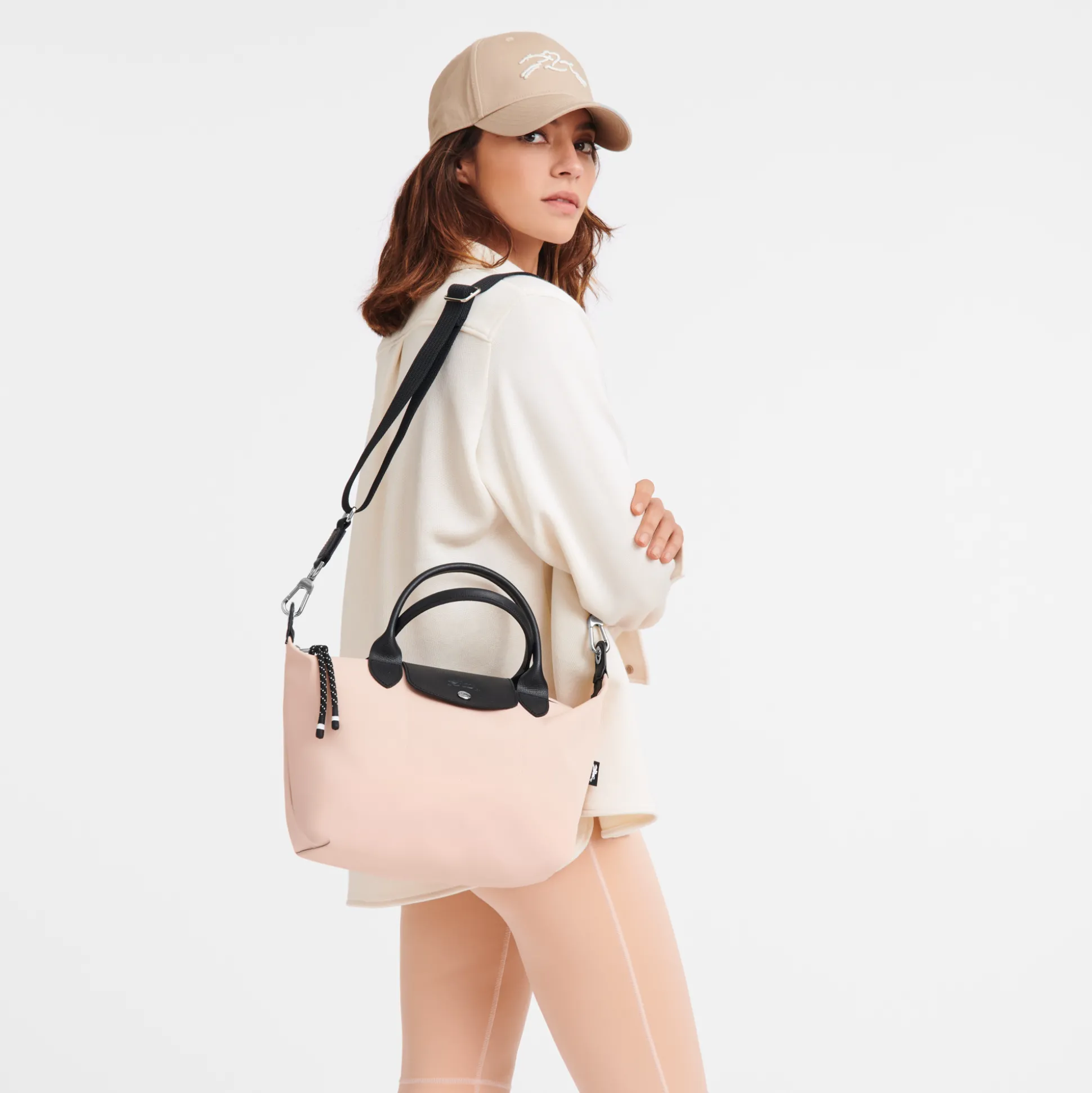 Store Longchamp Borsa con manico S BeigePelle