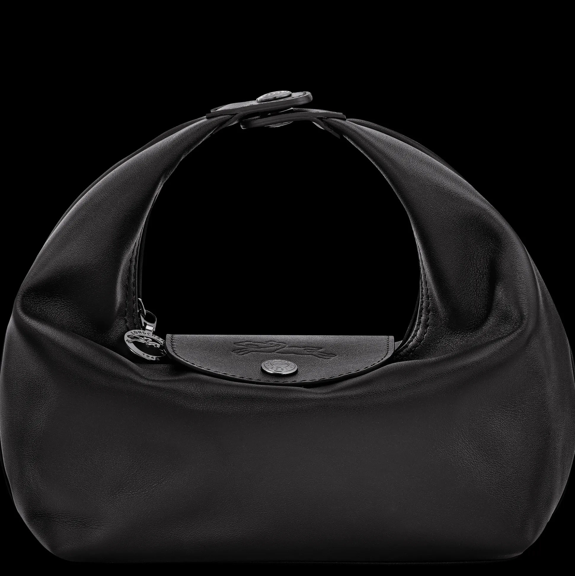 Online Longchamp Borsa con manico XS Nero