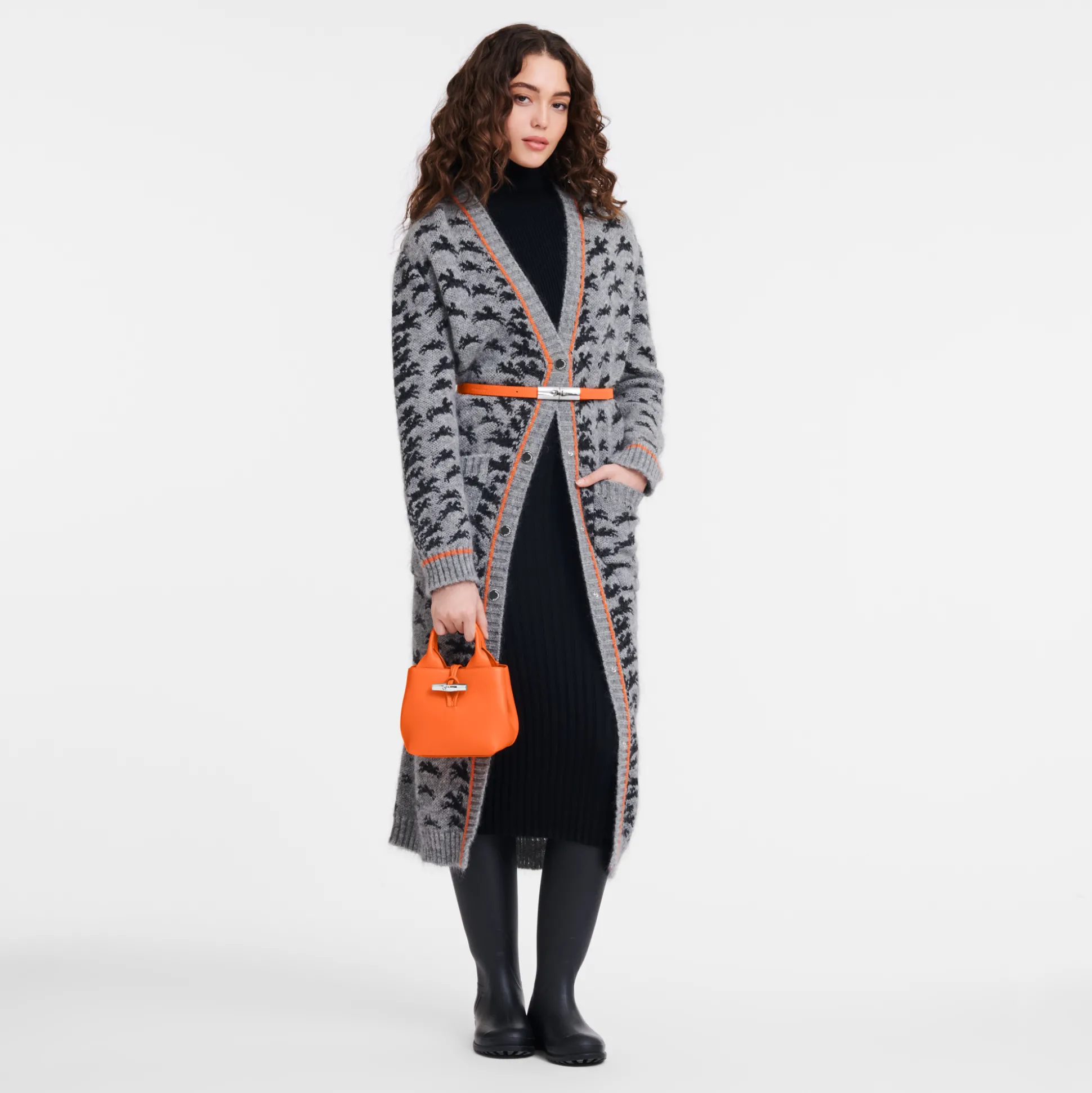 Store Longchamp Borsa con manico XS Arancio