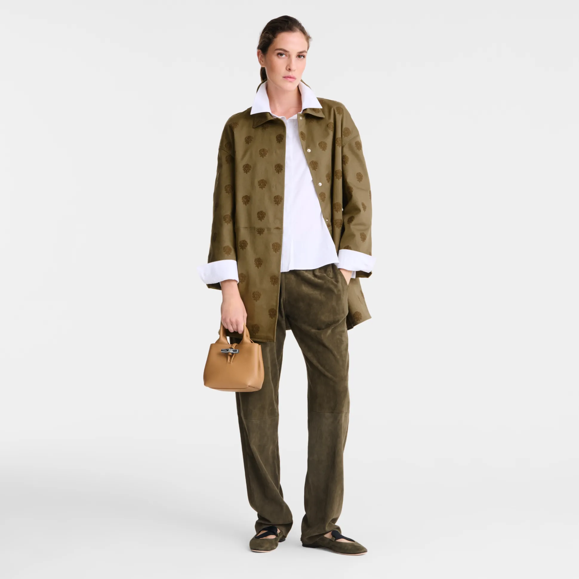 Shop Longchamp Borsa con manico XS Noce