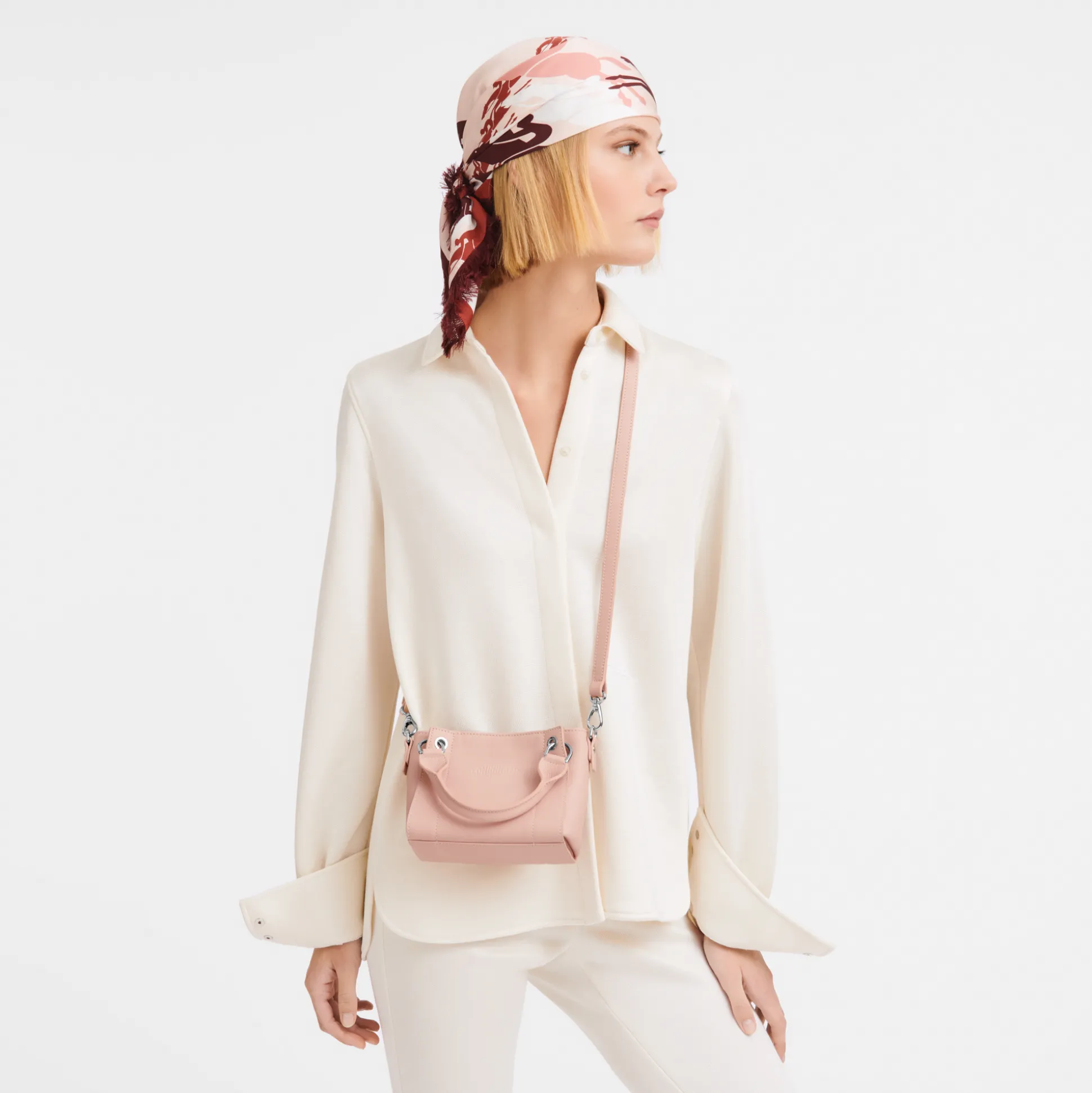 New Longchamp Borsa con manico XS BeigePelle