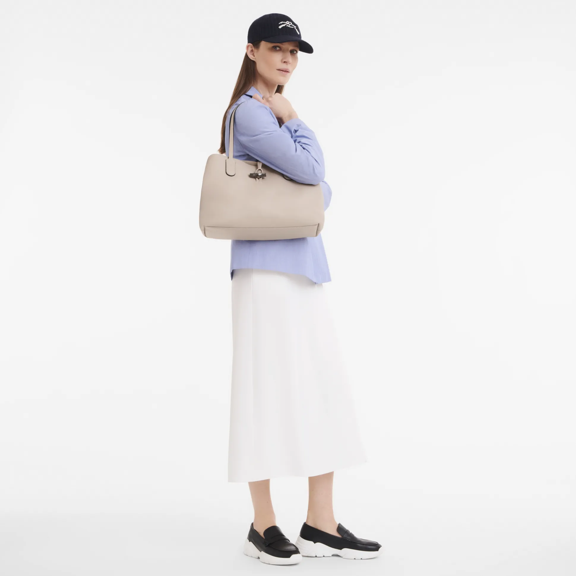 Online Longchamp Borsa da spalla L Argilla