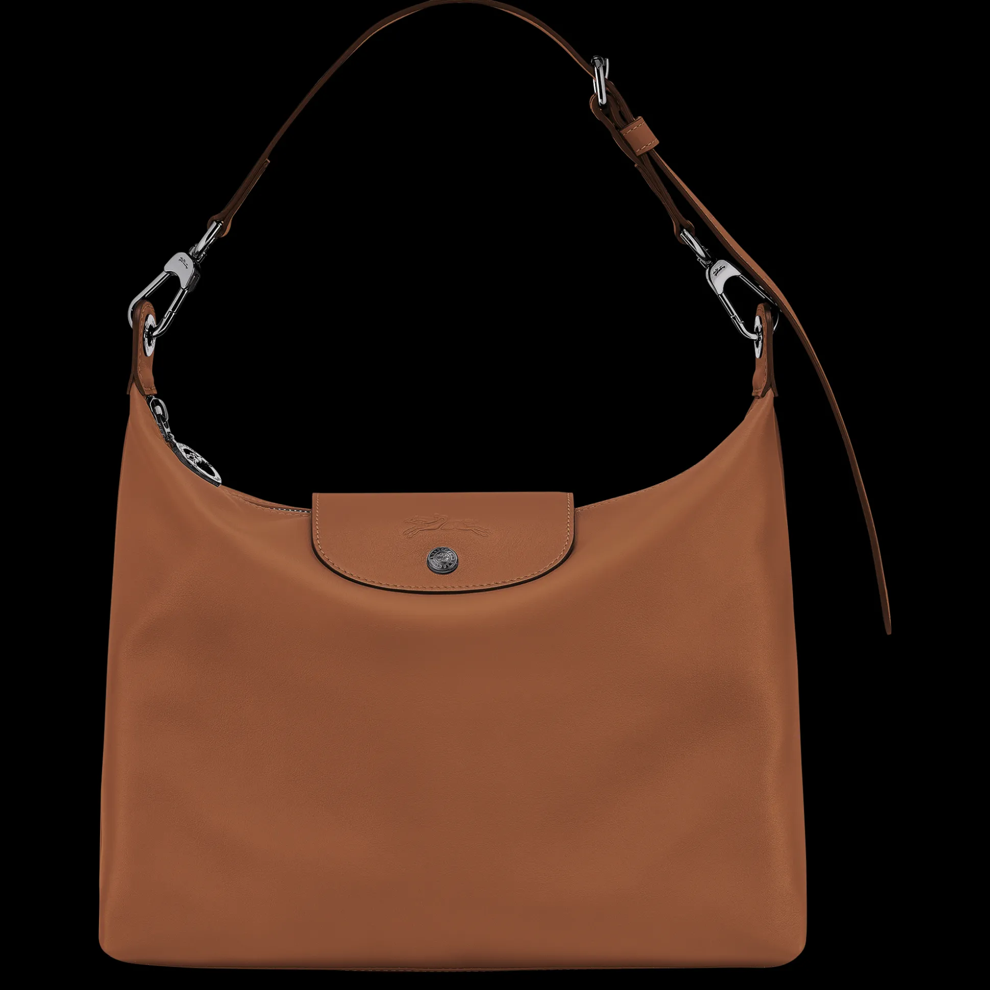 Sale Longchamp Borsa da spalla M Cognac