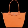 Online Longchamp Borsa da spalla M Arancio