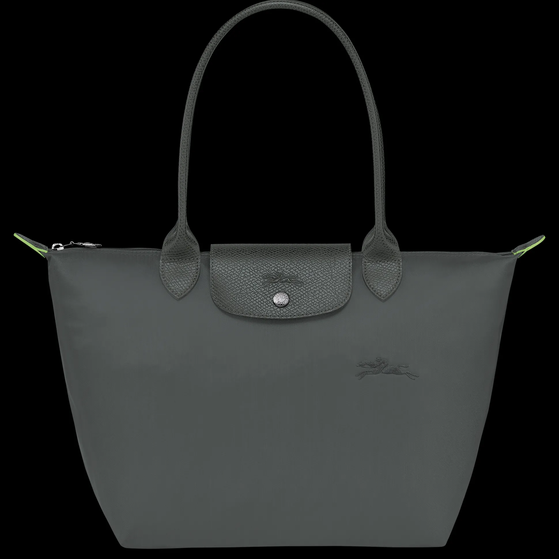 Outlet Longchamp Borsa da spalla M Grafite