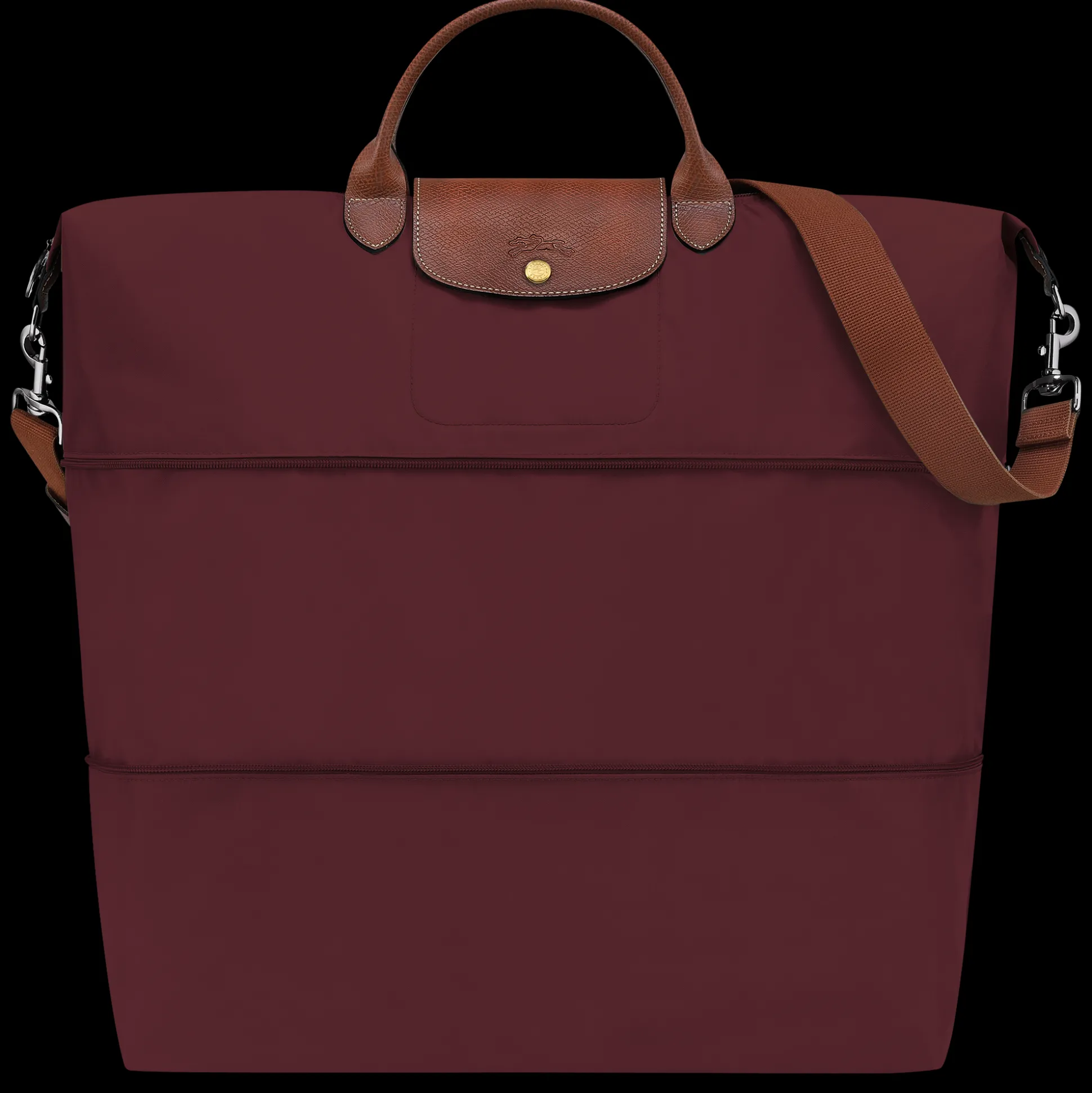 Cheap Longchamp Borsa da viaggio espandibile Amaranto