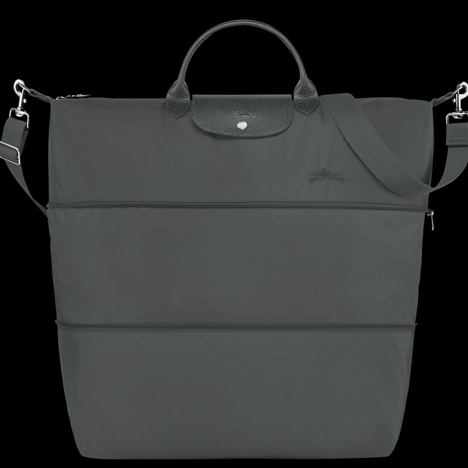 Discount Longchamp Borsa da viaggio espandibile Grafite