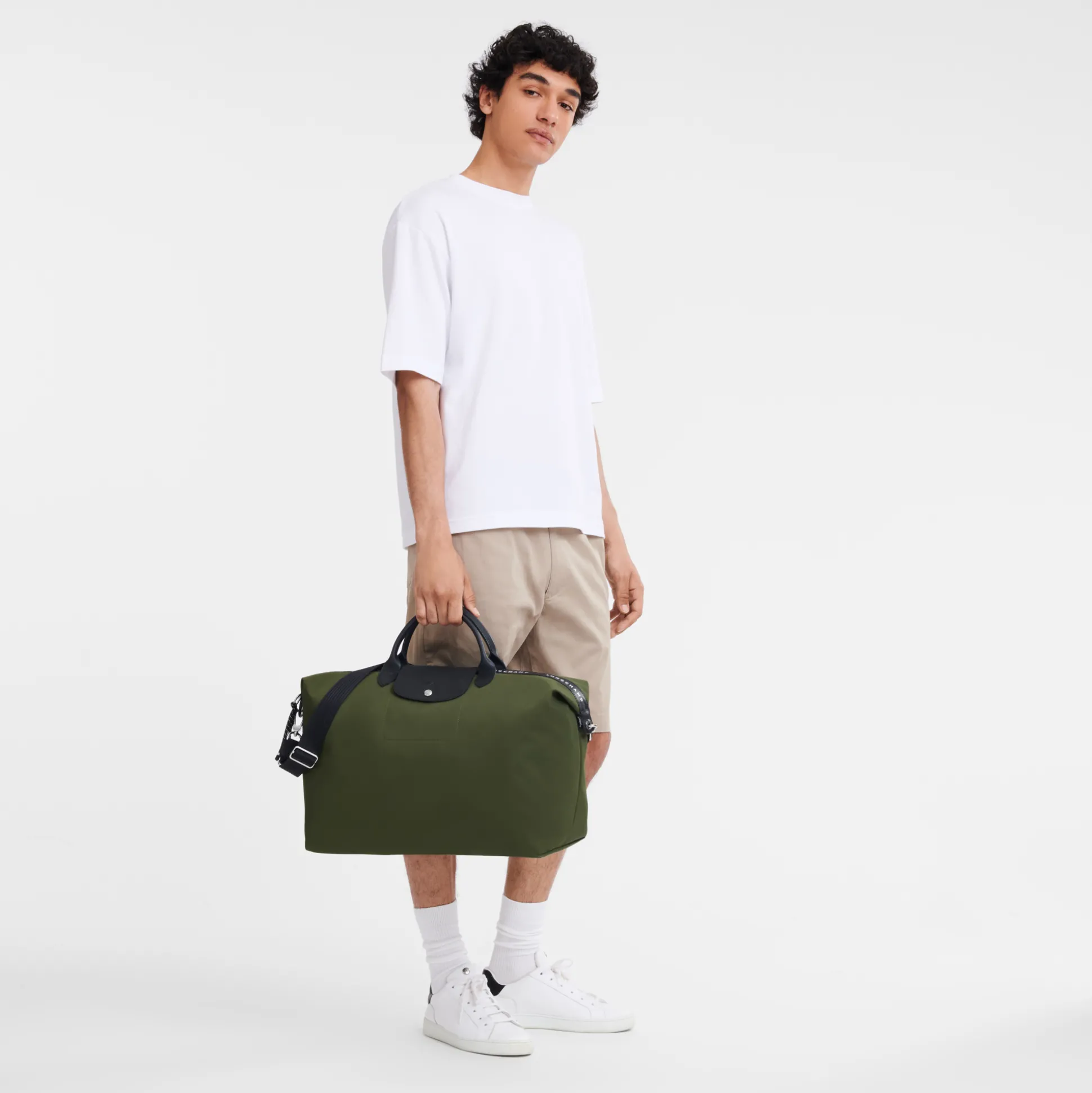 Cheap Longchamp Borsa da viaggio L Kaki