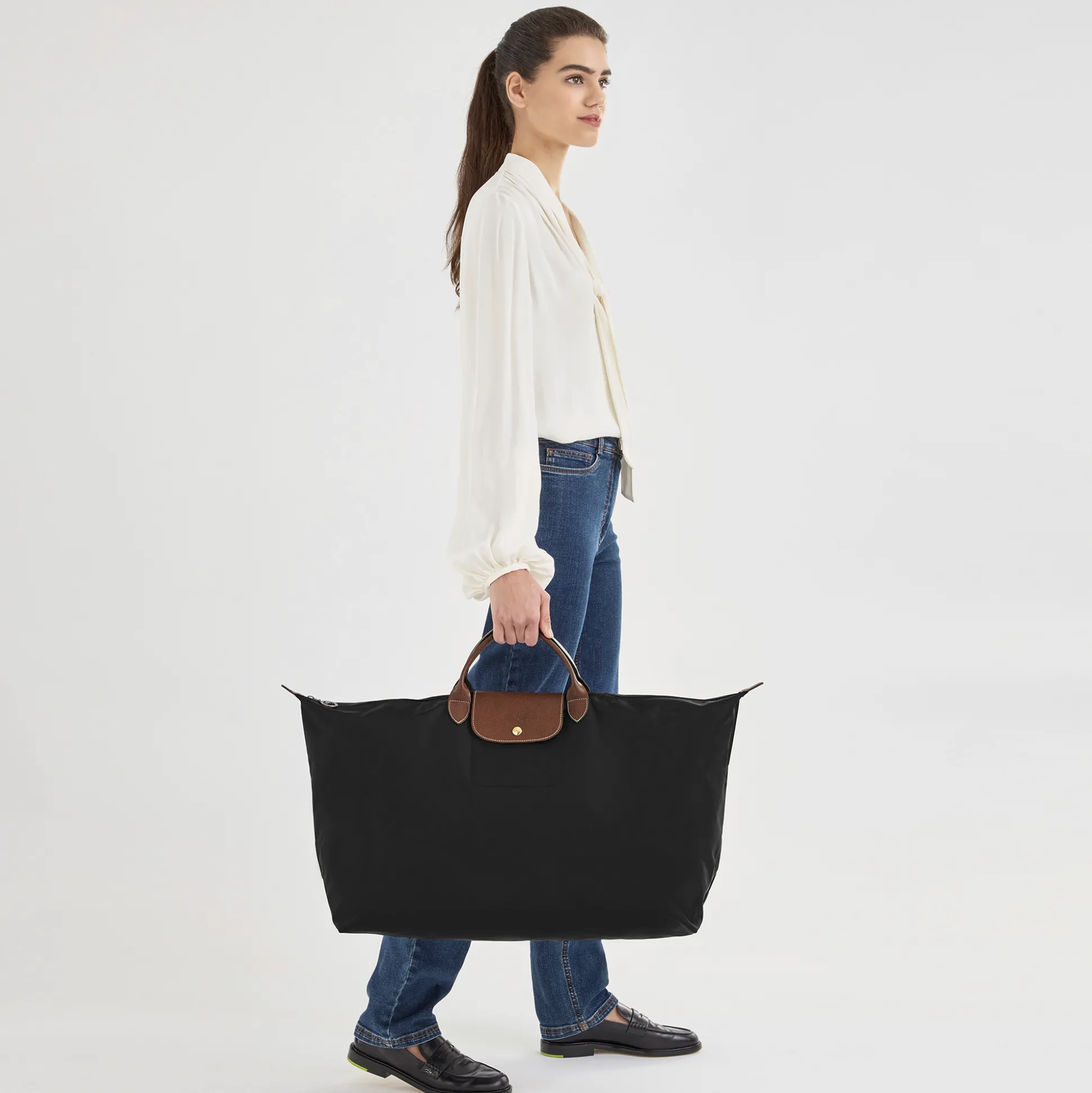 Clearance Longchamp Borsa da viaggio XL Nero