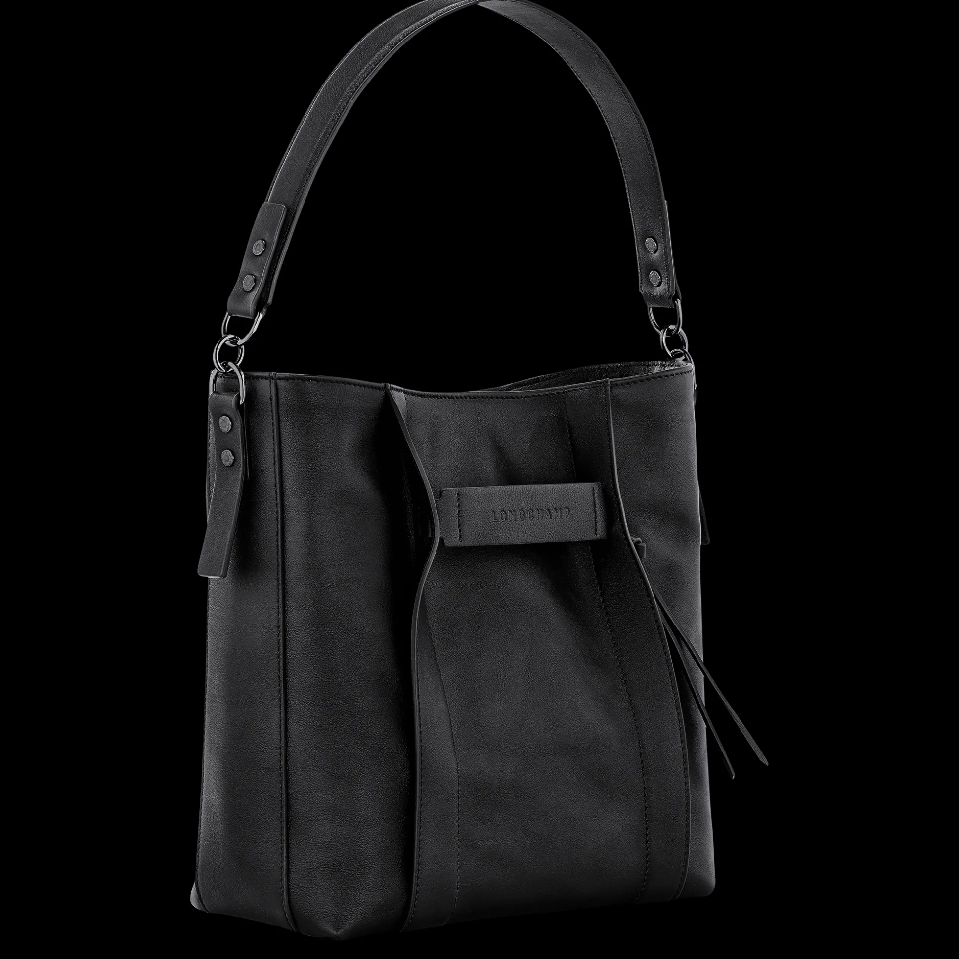 borsa_hobo_m_2-7.webp Clearance Longchamp Borsa hobo M Nero