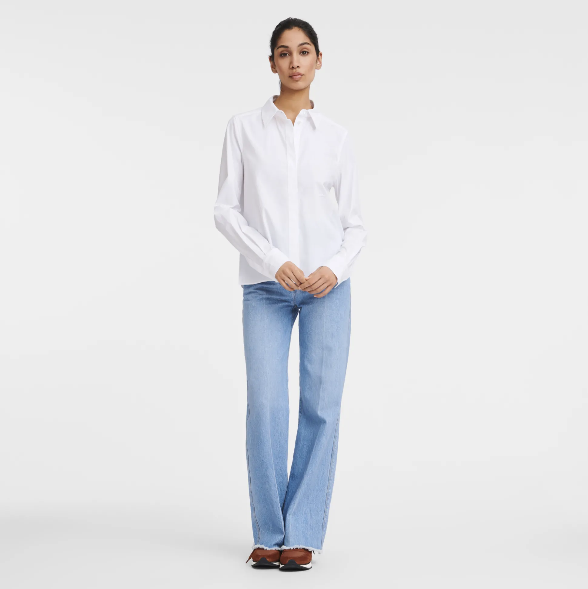 Discount Longchamp Camicia Bianco