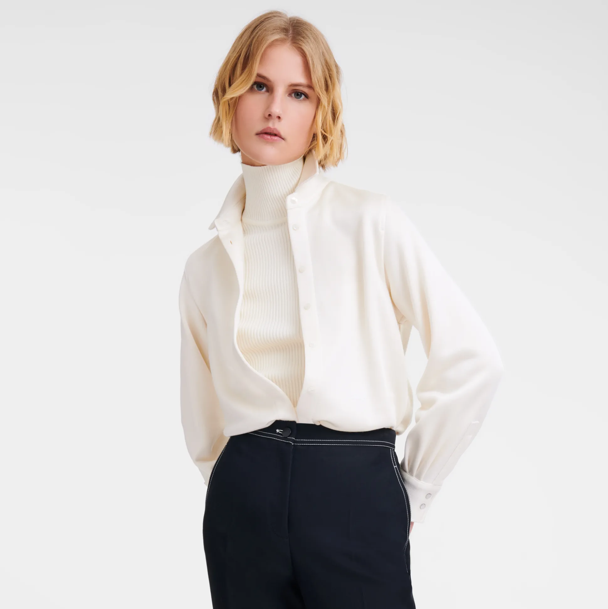 Best Longchamp Camicia dritta Greggio