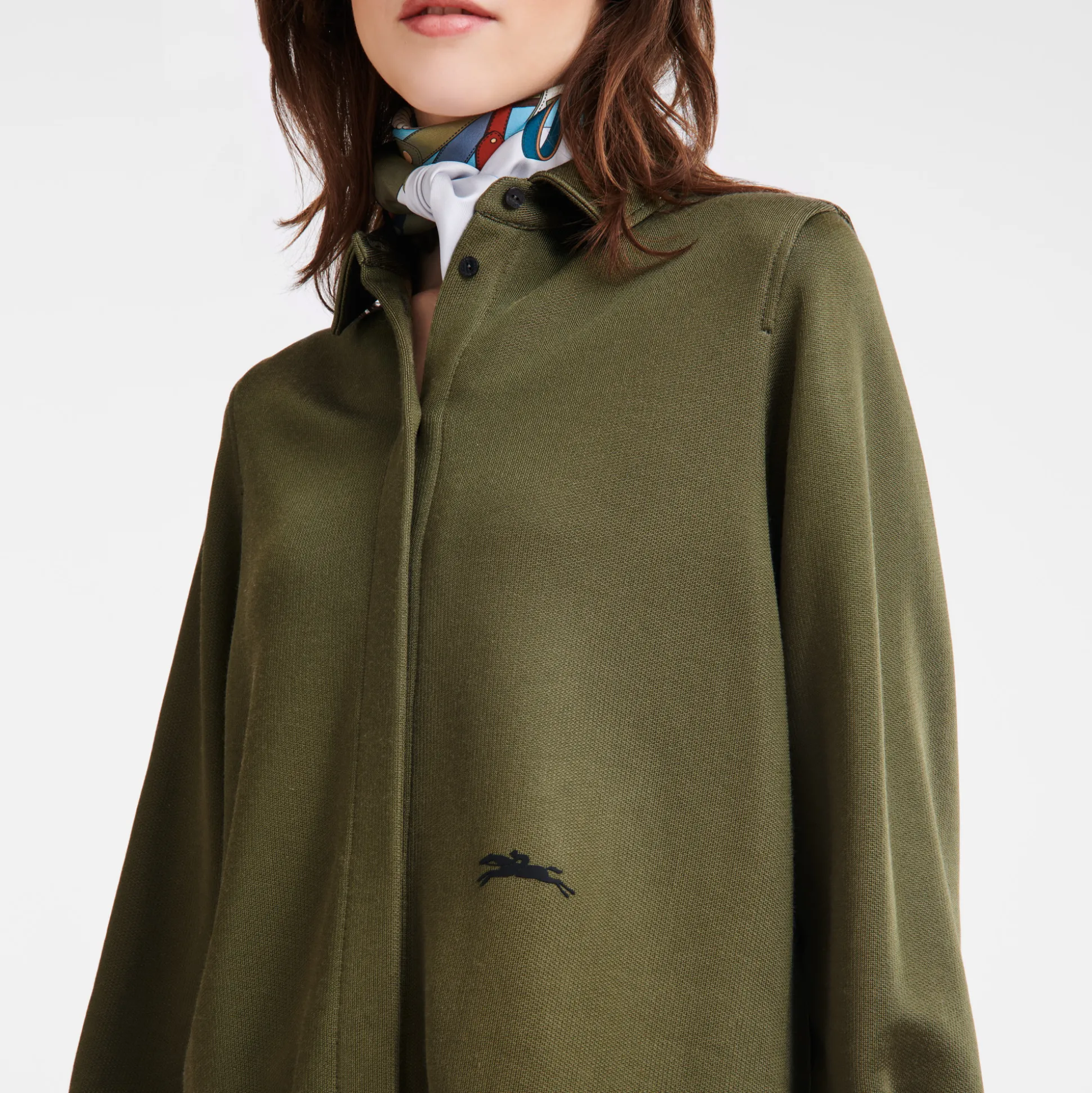 camicia_dritta_4.webp Online Longchamp Camicia dritta Kaki