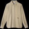 Sale Longchamp Camicia dritta in pelle Beige