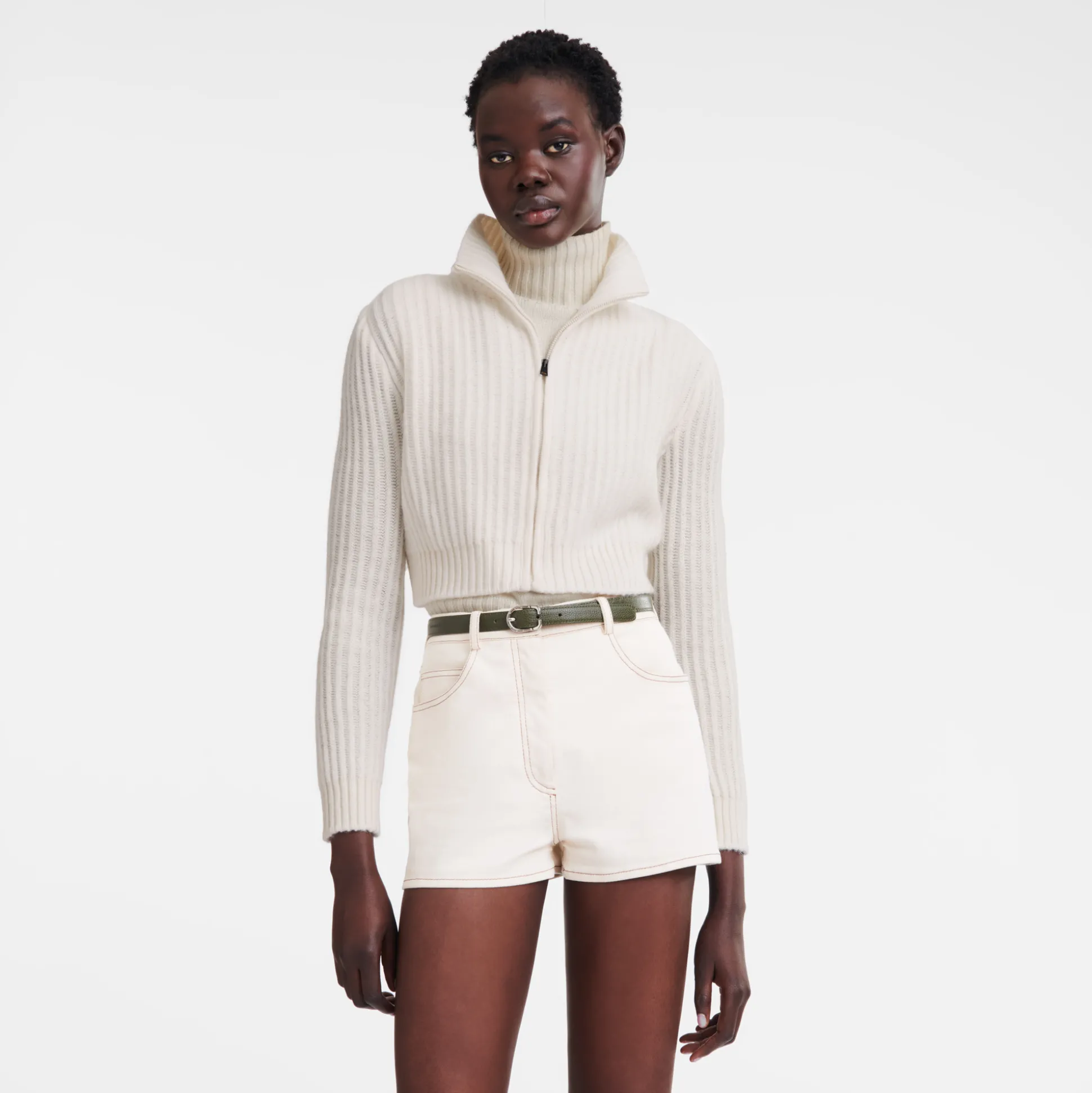 cardigan_corto_con_collo_a_cerniera_3-1.webp Discount Longchamp Cardigan corto con collo a cerniera Greggio