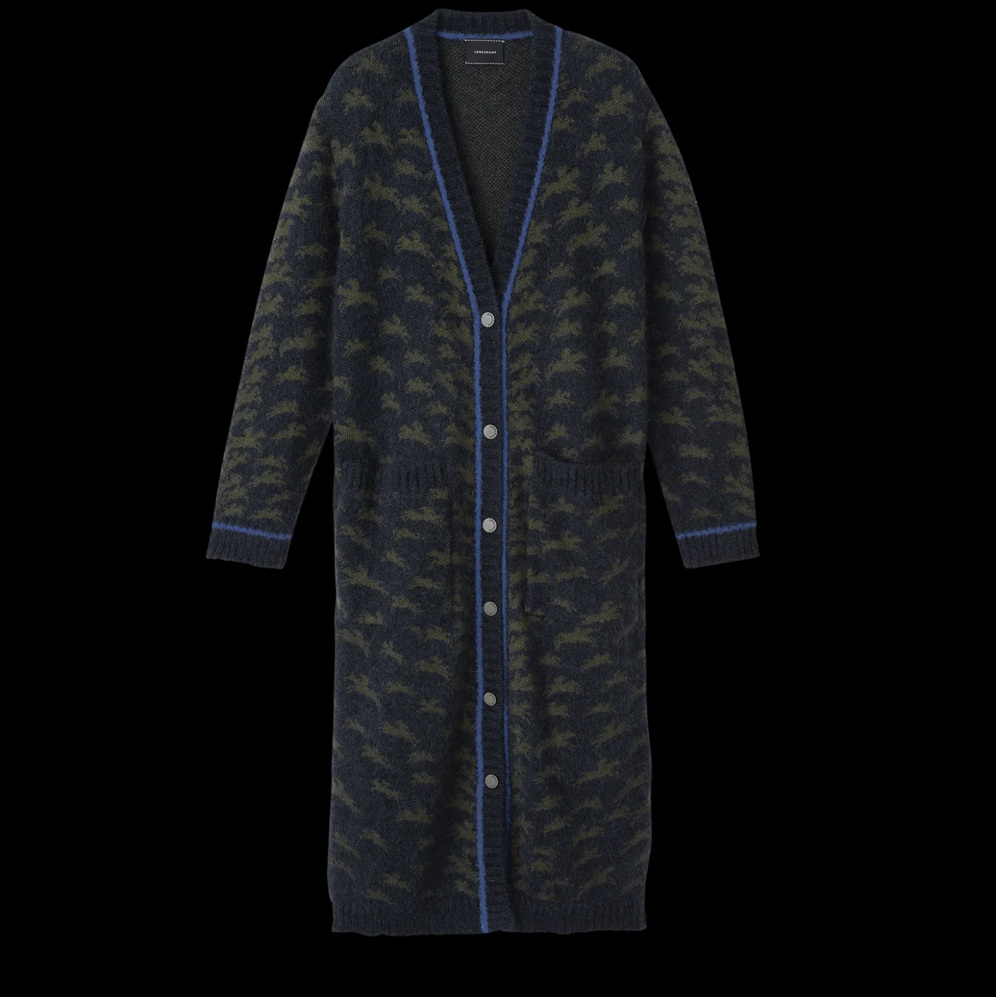 Discount Longchamp Cardigan lungo Marine