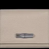 Clearance Longchamp Cartera compacta Le Roseau Essential Pelle - Argilla