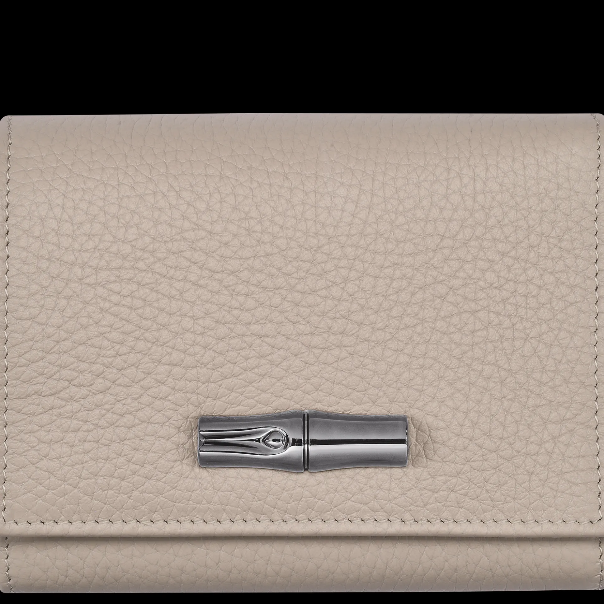 Clearance Longchamp Cartera compacta Le Roseau Essential Pelle - Argilla