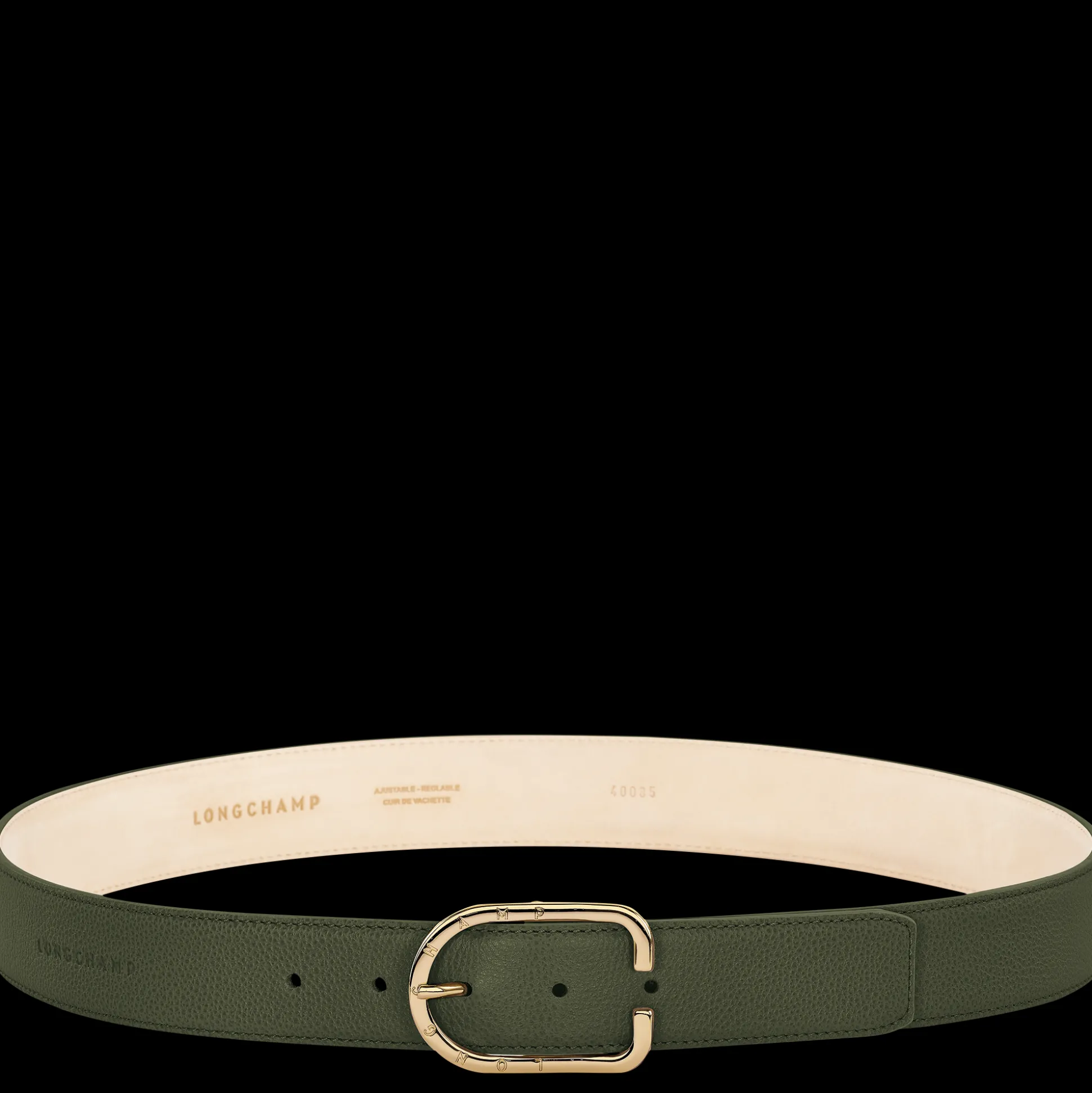 cintura_da_donna_le_foulonn_pelle__kaki_0.webp Outlet Longchamp Cintura da donna Le Foulonné Pelle - Kaki