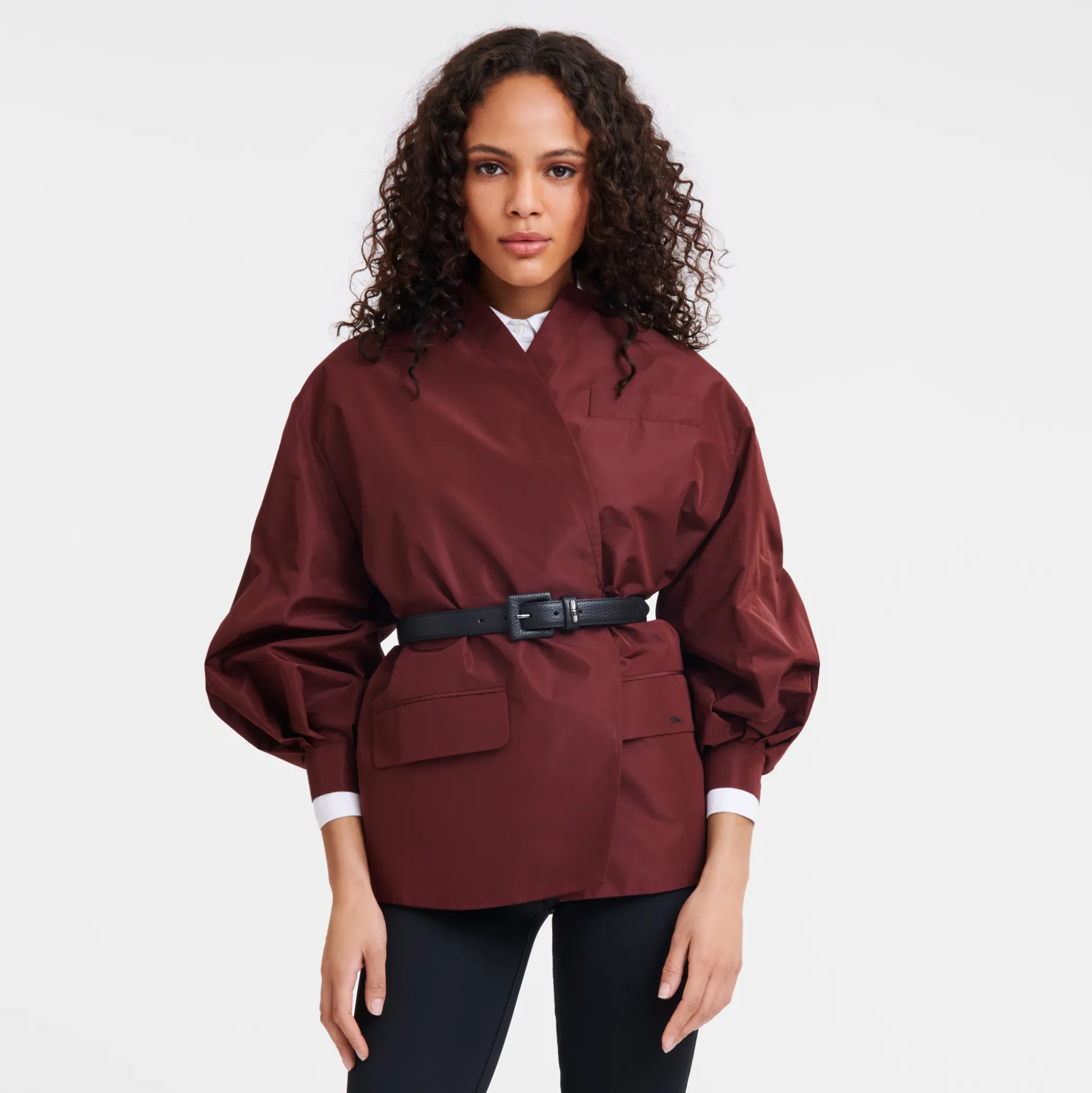 Sale Longchamp Cintura da donna Le Roseau Essential Pelle - Nero