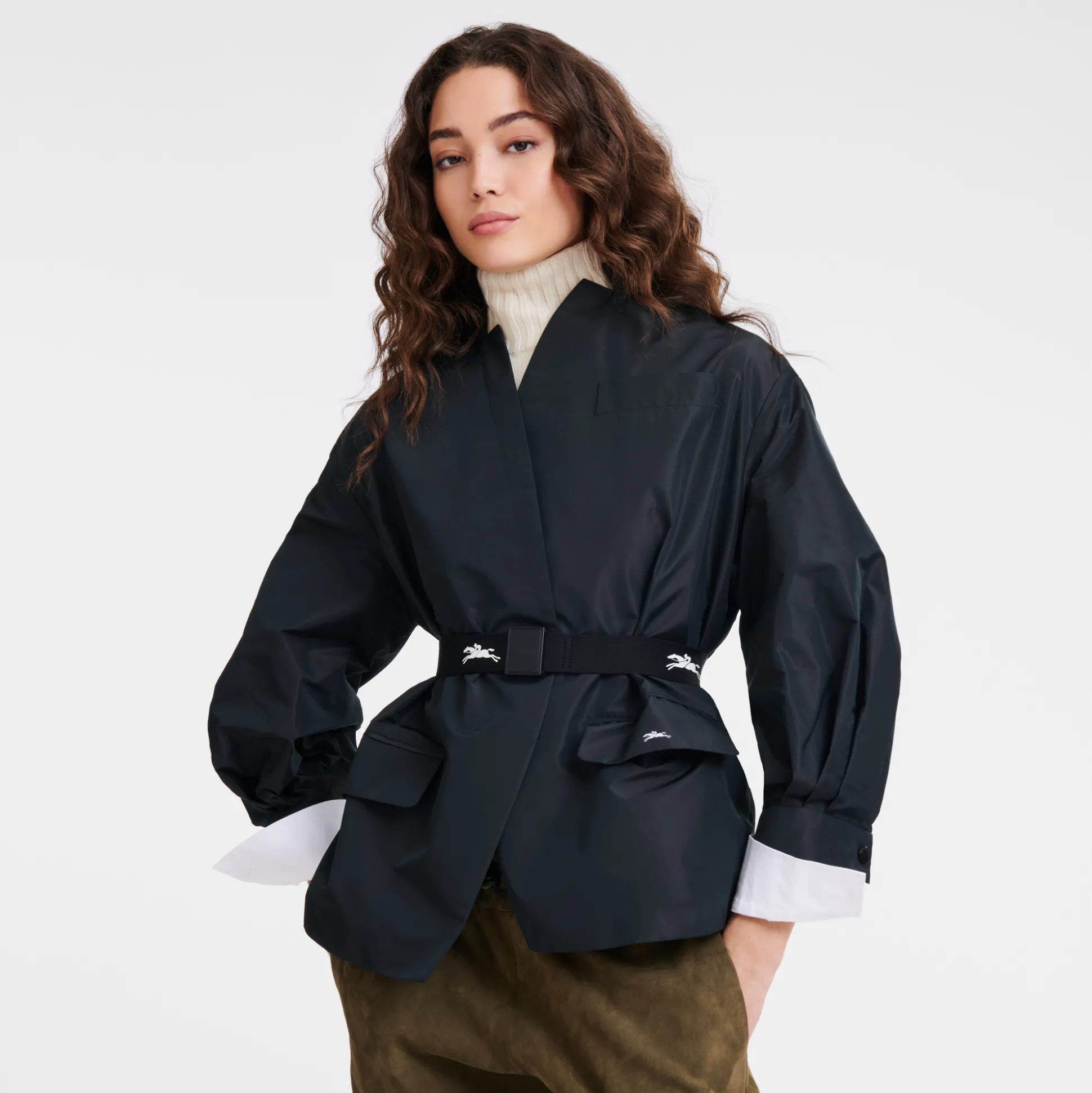 cintura_da_donna_tela__nero_1.webp Cheap Longchamp Cintura da donna Tela - Nero